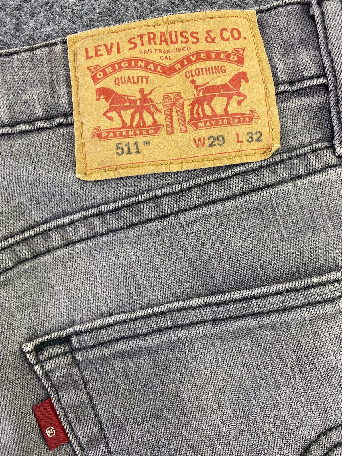 Levi's Vintage Levis 511 Faded Grey Jeans - J608 Size US 29 - 8 Thumbnail