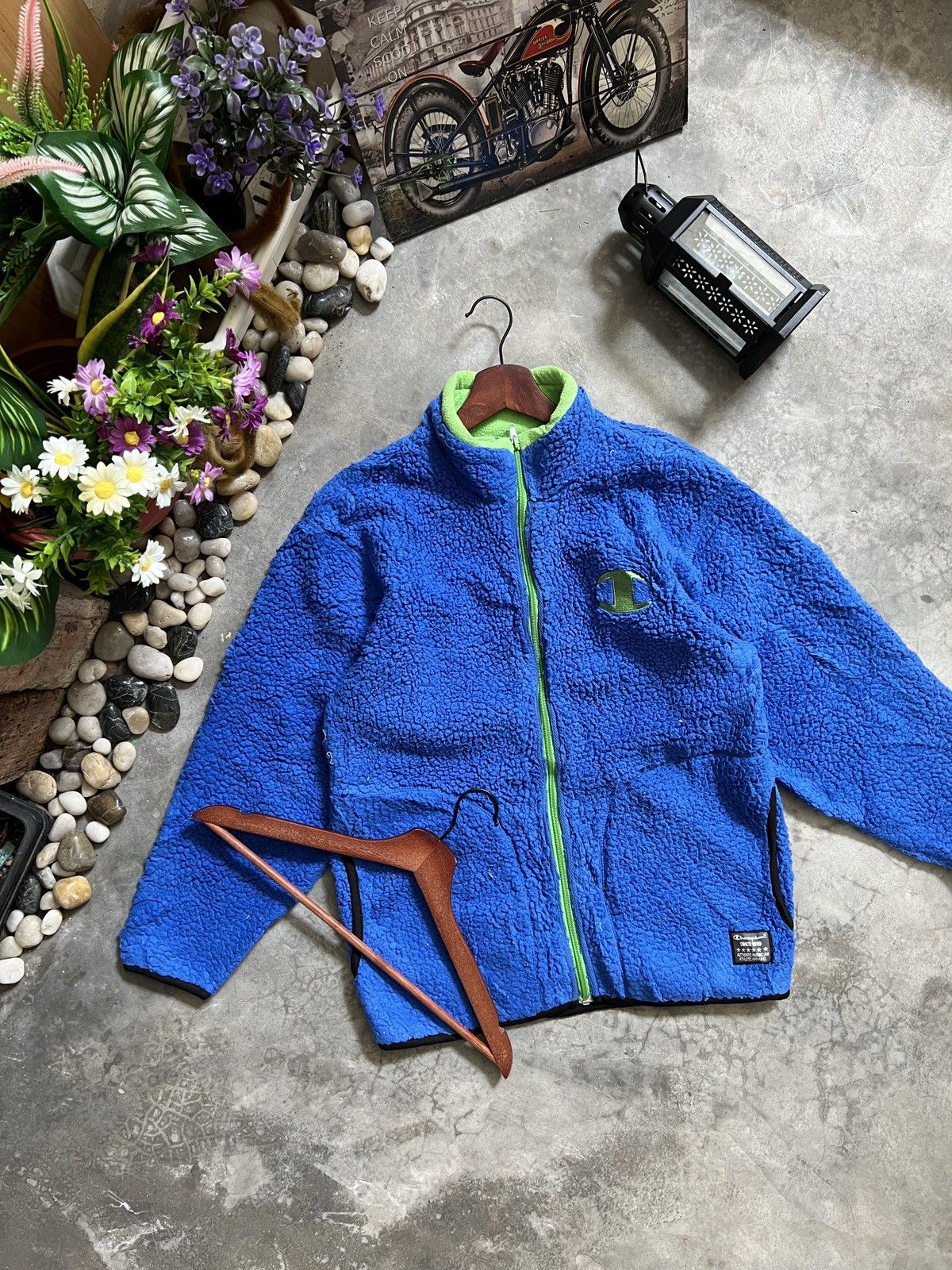 BEST OFFER 🔥 American Vintage Champion Fleece Sherpa Jacket