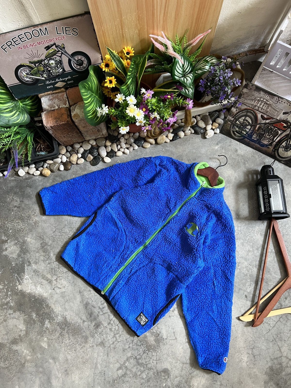 BEST OFFER 🔥 American Vintage Champion Fleece Sherpa Jacket