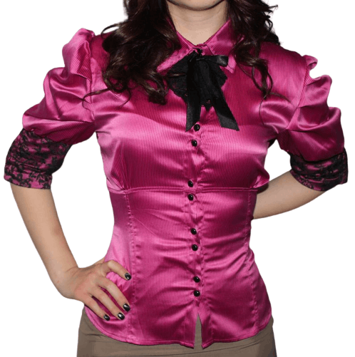 Other Lolita Blouse Silky Puffy sleeves sz M Size M / US 6-8 / IT 42-44 - 1 Thumbnail