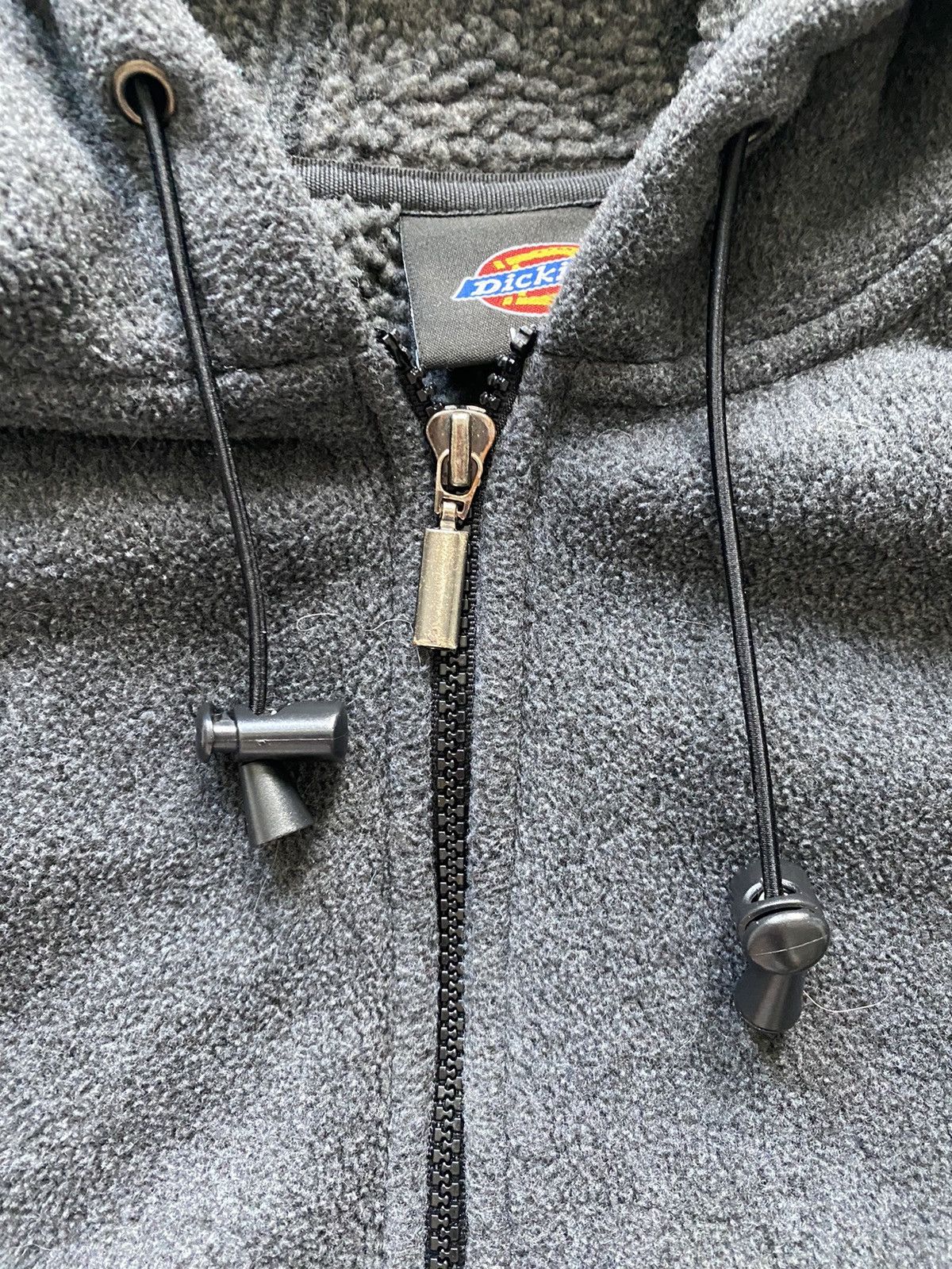 Vintage Vintage Dickies Fleece Zip Hoodie Jacket Sherpa Warm Heavy Size US L / EU 52-54 / 3 - 3 Thumbnail