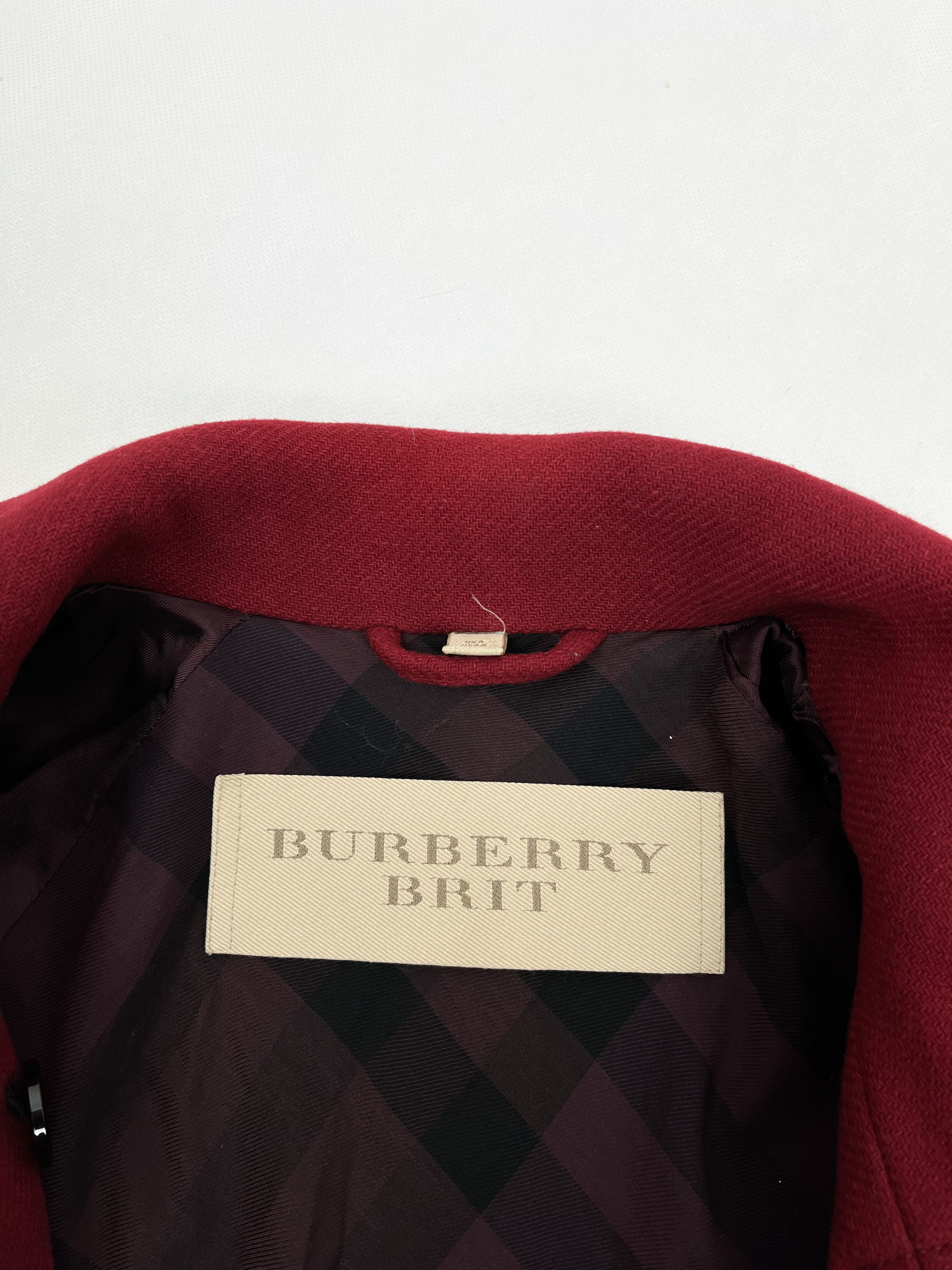 Burberry Burberry red wool coat Size S / US 4 / IT 40 - 12 Thumbnail