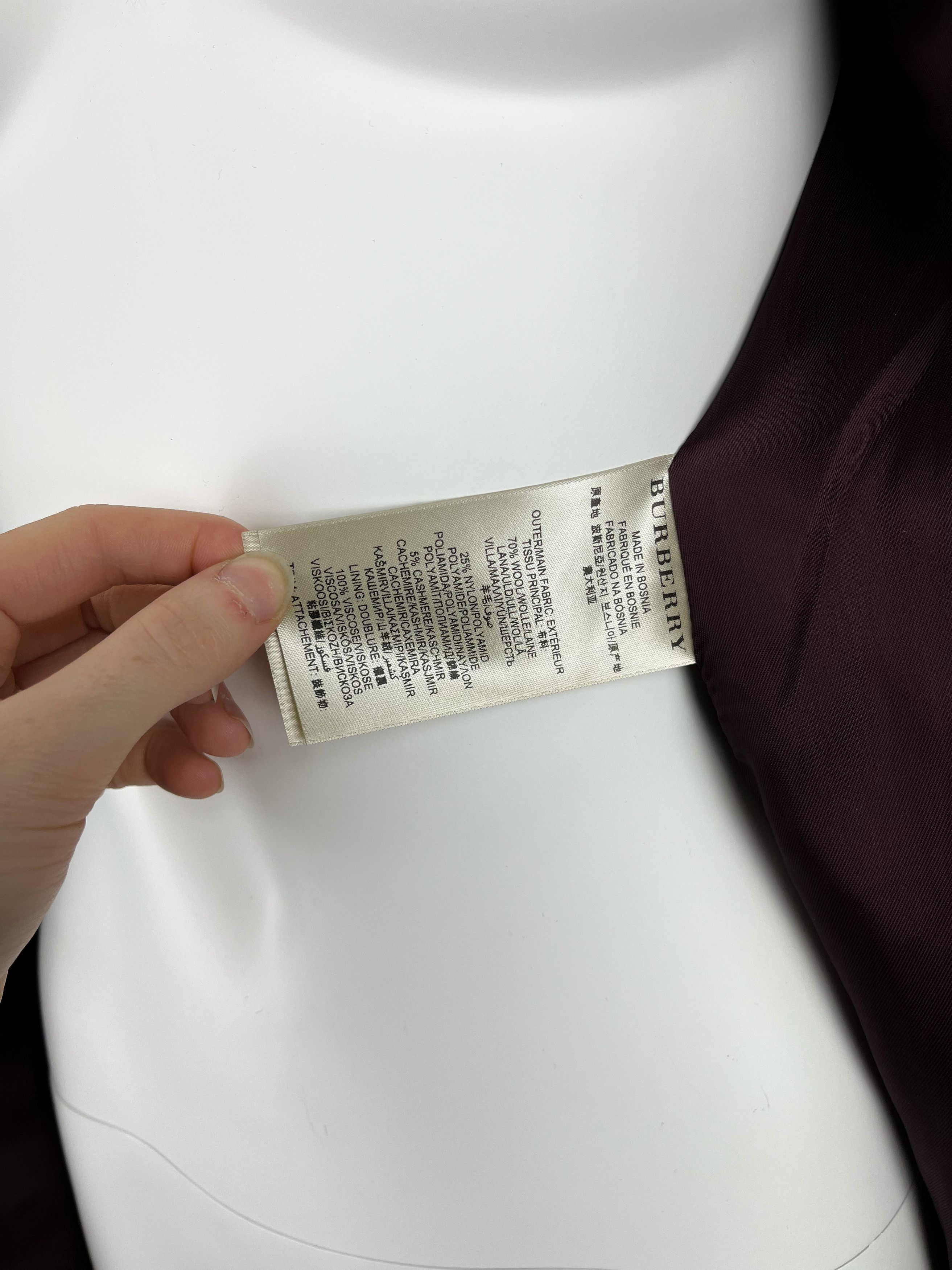 Burberry Burberry red wool coat Size S / US 4 / IT 40 - 6 Thumbnail