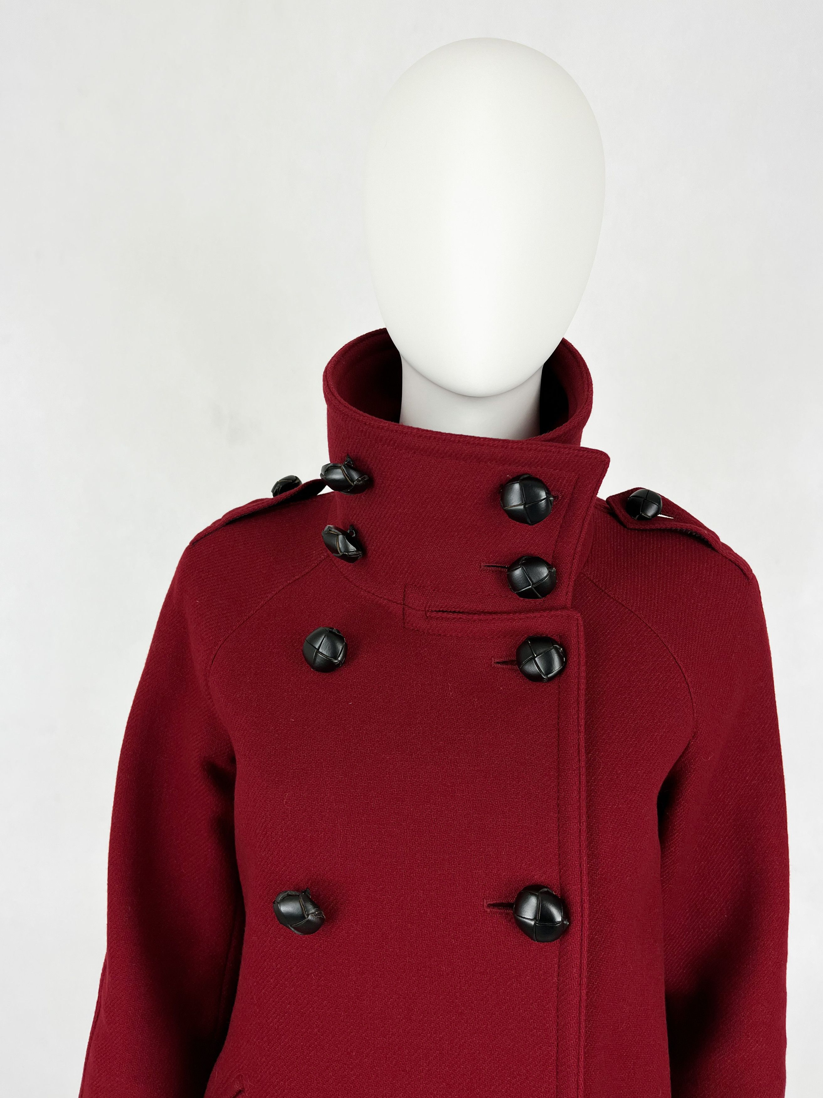 Burberry Burberry red wool coat Size S / US 4 / IT 40 - 4 Thumbnail