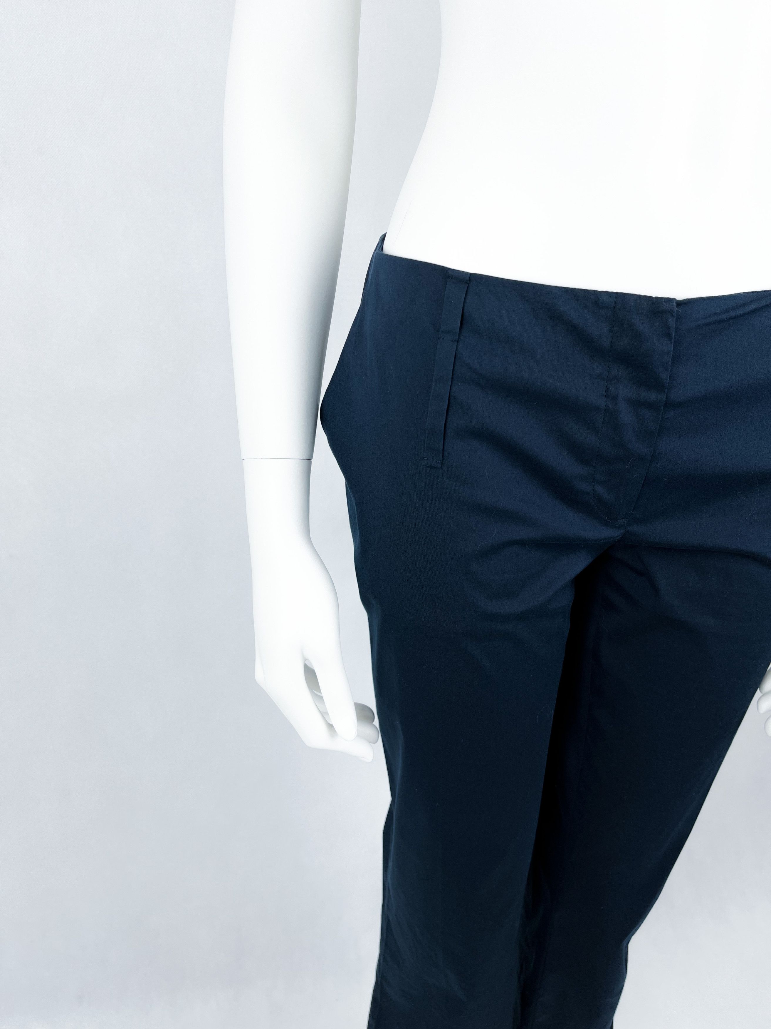Prada Prada navy trousers pants Size 28" / US 6 / IT 42 - 3 Thumbnail