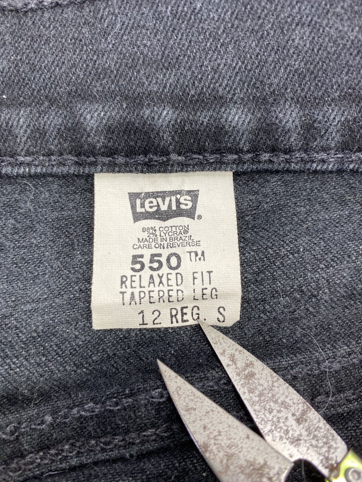 Levi's 90s VINTAGE LEVI'S 550 BLACK JEANS - J619 Size US 29 - 5 Thumbnail