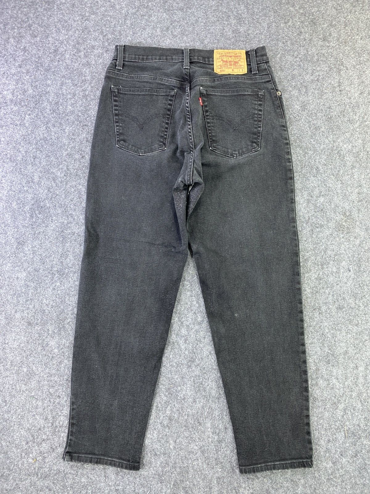 Levi's 90s VINTAGE LEVI'S 550 BLACK JEANS - J619 Size US 29 - 2 Thumbnail