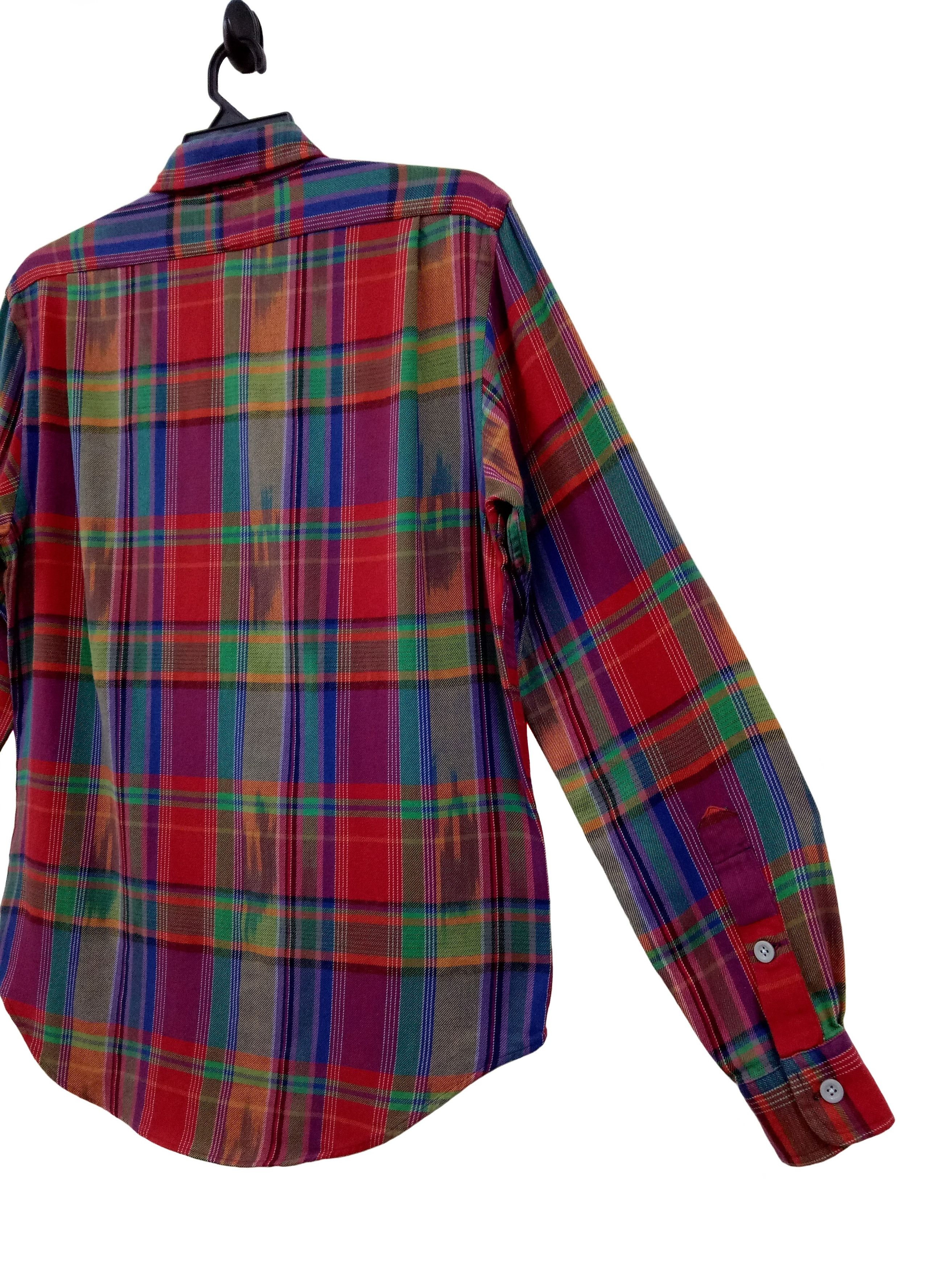 Polo Ralph Lauren 🔥🔥🔥POLO Ralph Lauren Colorful Flanel LS Shirt Design Rare Size US M / EU 48-50 / 2 - 9 Thumbnail