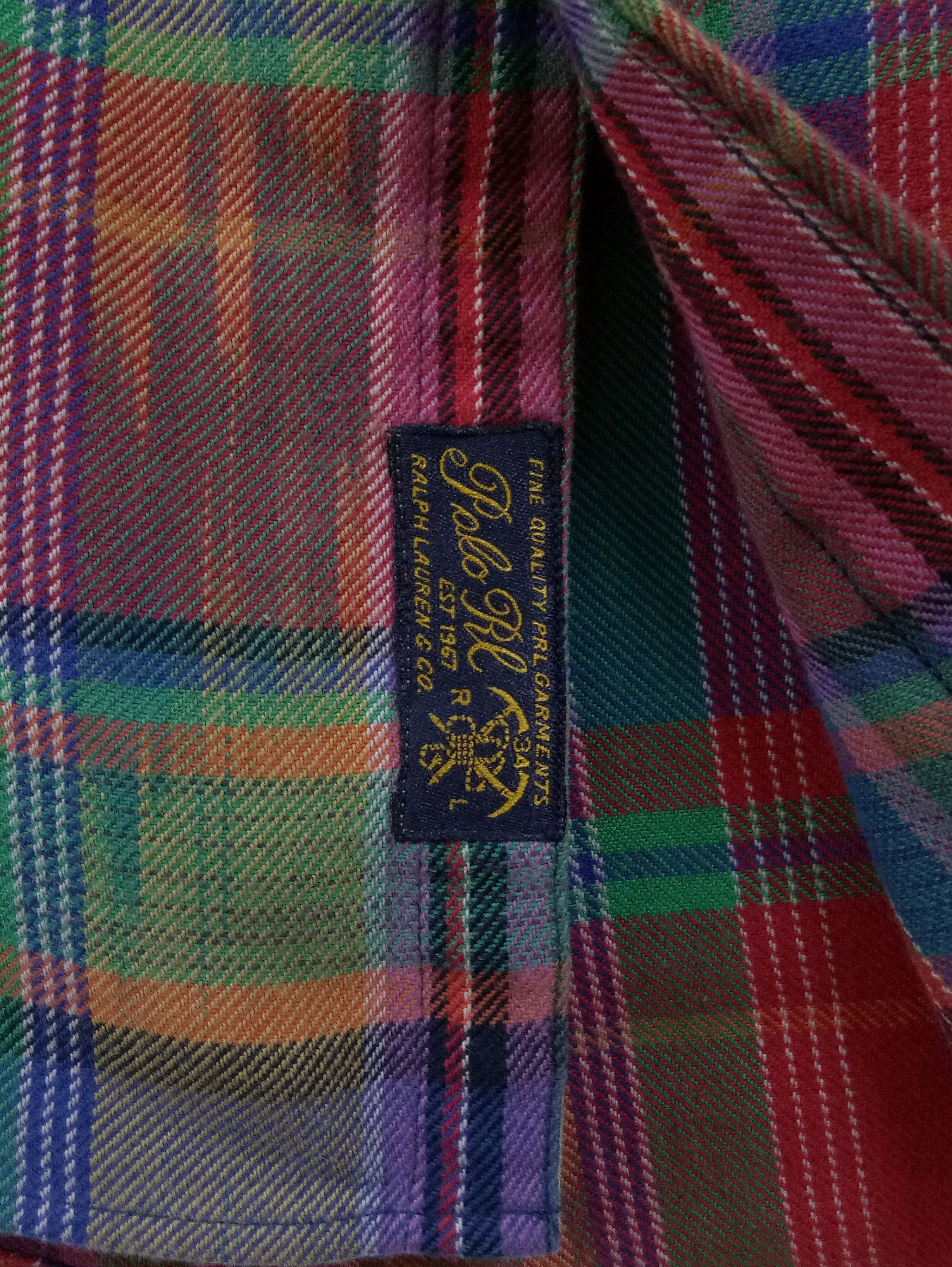 Polo Ralph Lauren 🔥🔥🔥POLO Ralph Lauren Colorful Flanel LS Shirt Design Rare Size US M / EU 48-50 / 2 - 8 Thumbnail