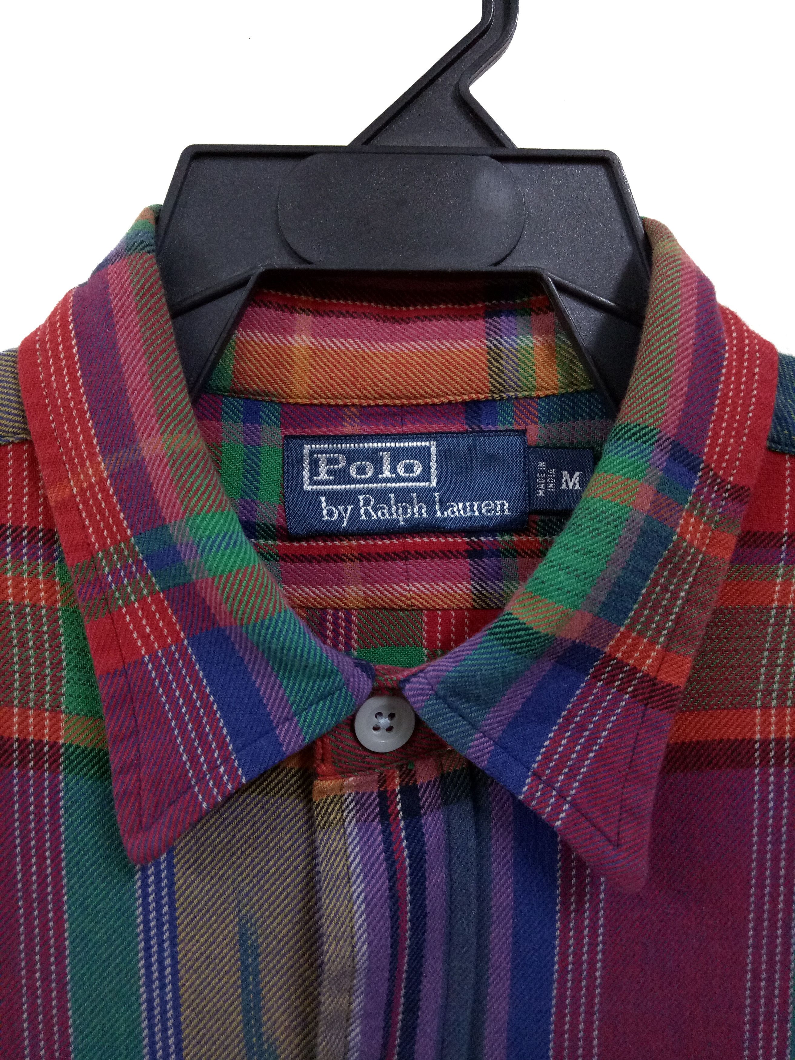 Polo Ralph Lauren 🔥🔥🔥POLO Ralph Lauren Colorful Flanel LS Shirt Design Rare Size US M / EU 48-50 / 2 - 6 Thumbnail
