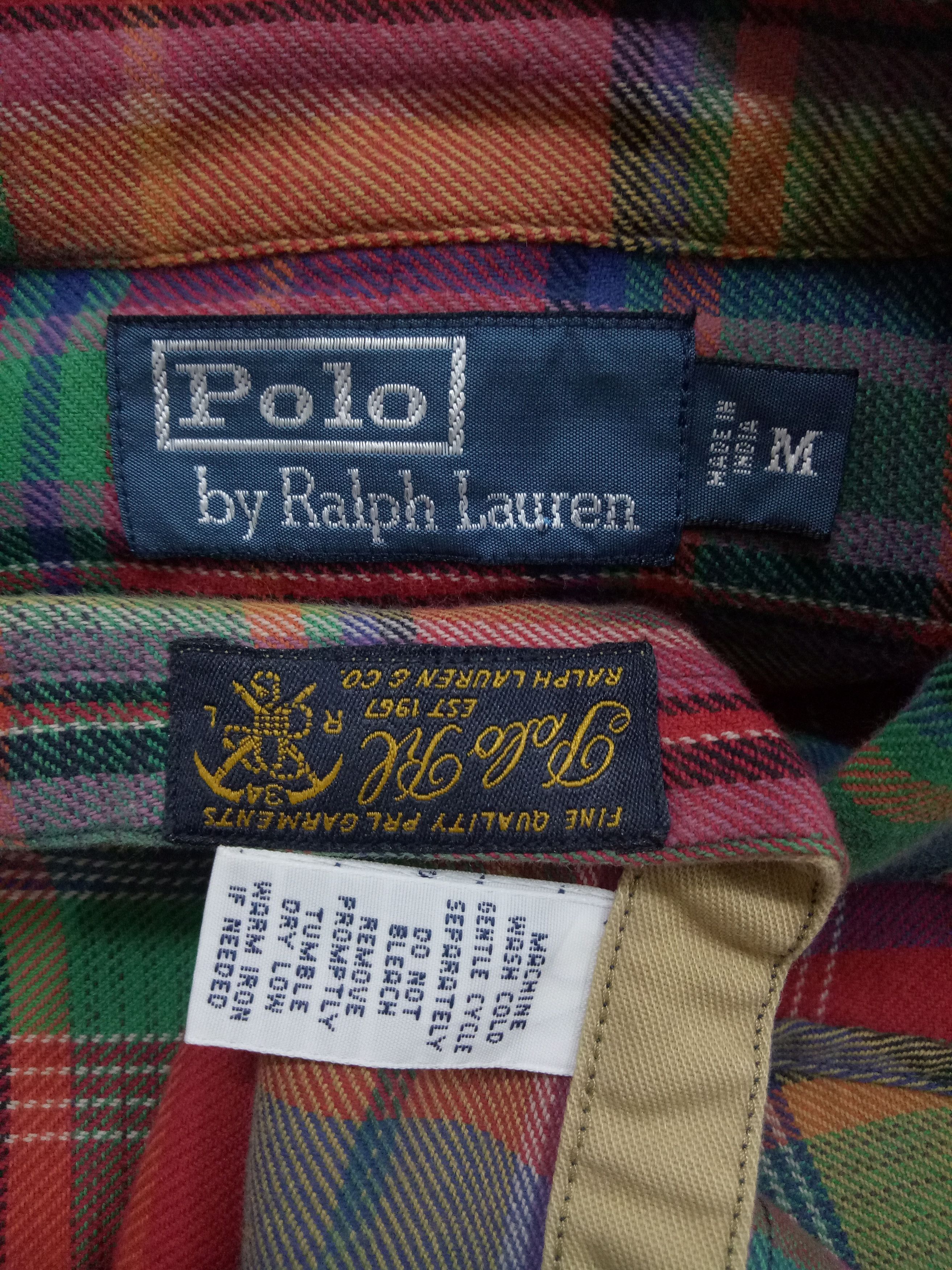 Polo Ralph Lauren 🔥🔥🔥POLO Ralph Lauren Colorful Flanel LS Shirt Design Rare Size US M / EU 48-50 / 2 - 11 Thumbnail