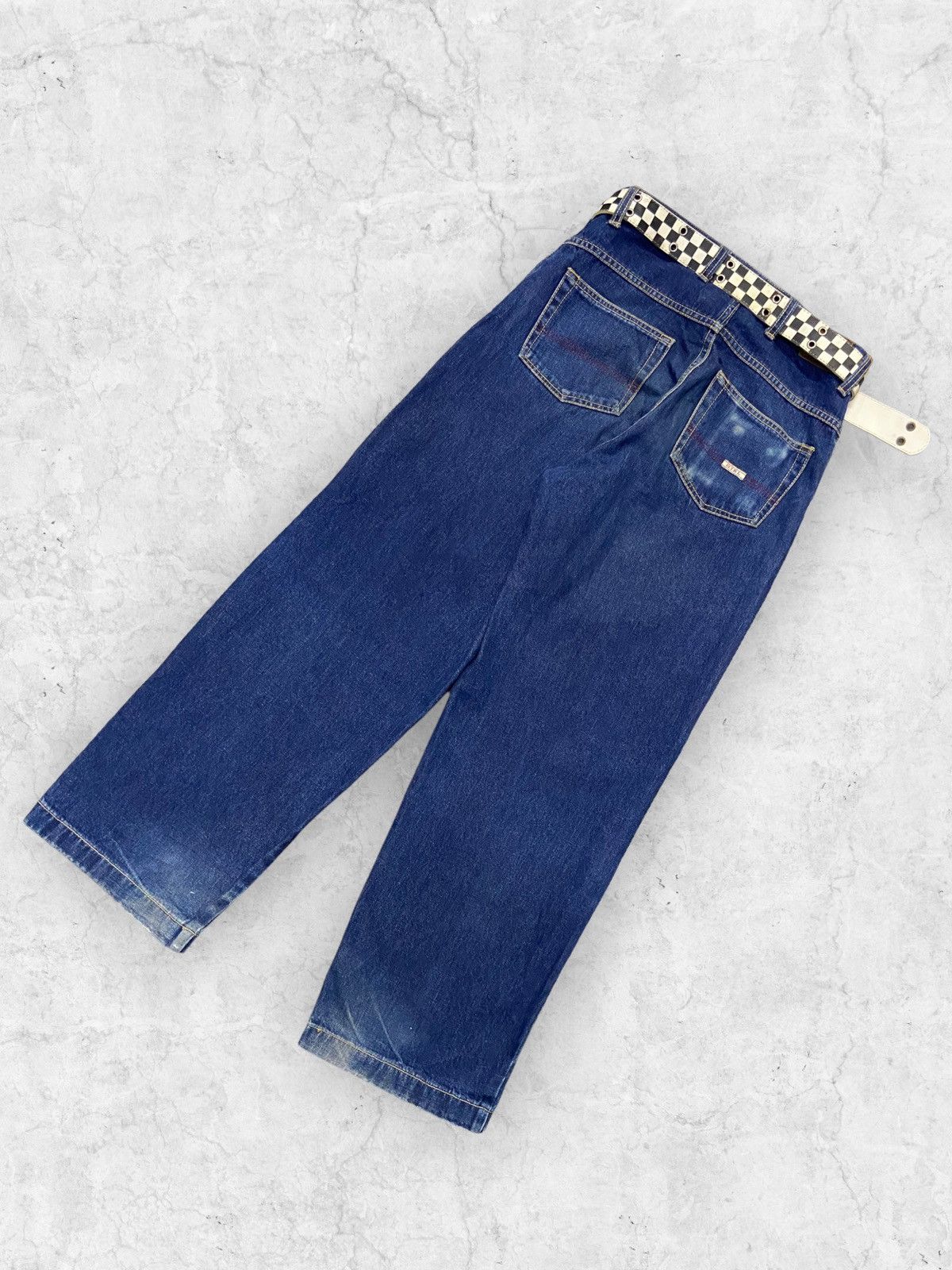 Girl Skateboards Vintage Girl Skateboard Baggy Loose Fit Jeans Leather Belt Size US 31 - 10 Thumbnail