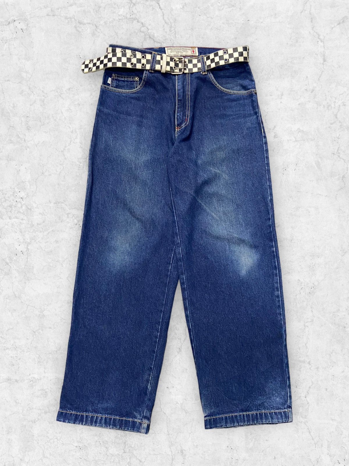 Girl Skateboards Vintage Girl Skateboard Baggy Loose Fit Jeans Leather Belt Size US 31 - 1 Thumbnail