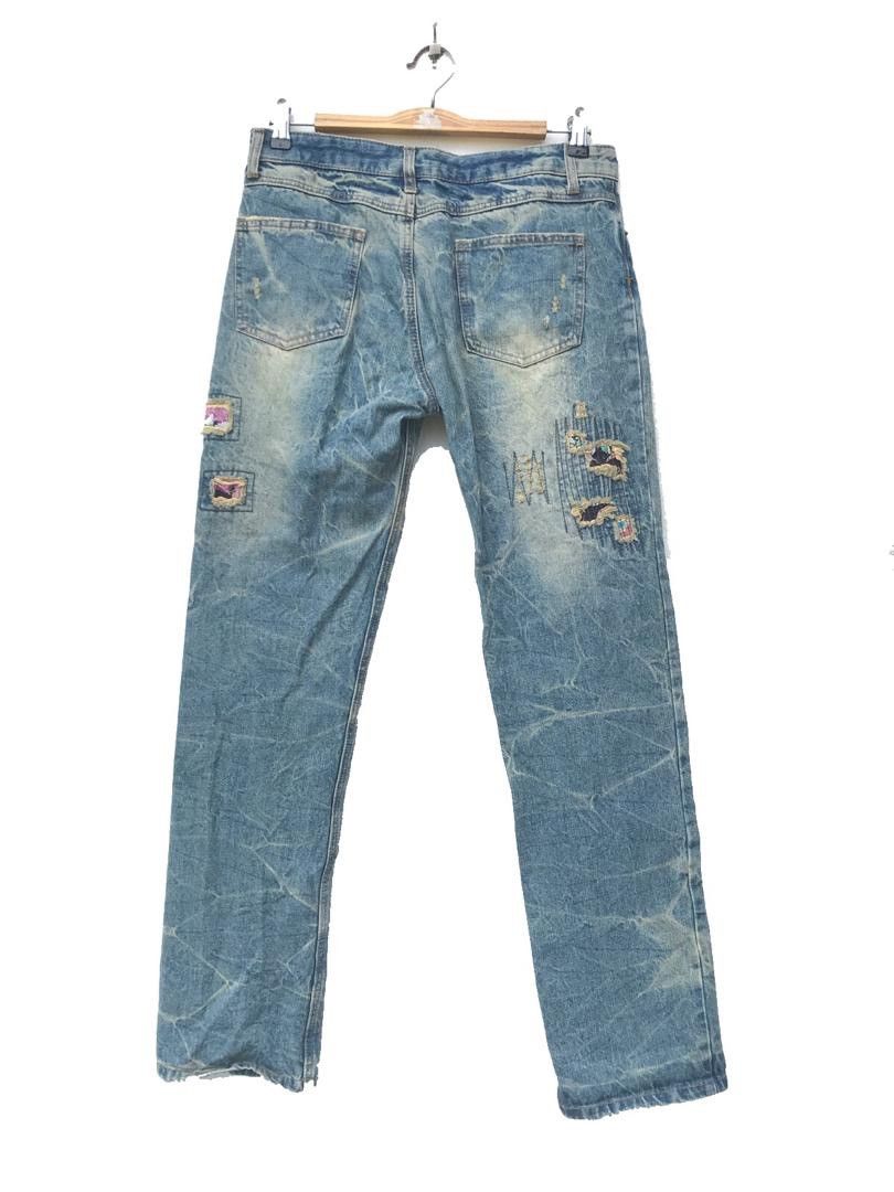 Designer × Japanese Brand Vintage Sashiko Japanese Brands Floral Fashion Design Size US 32 / EU 48 - 7 Thumbnail