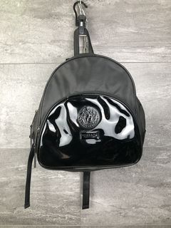 Backpack Versace Black in Synthetic - 18049428