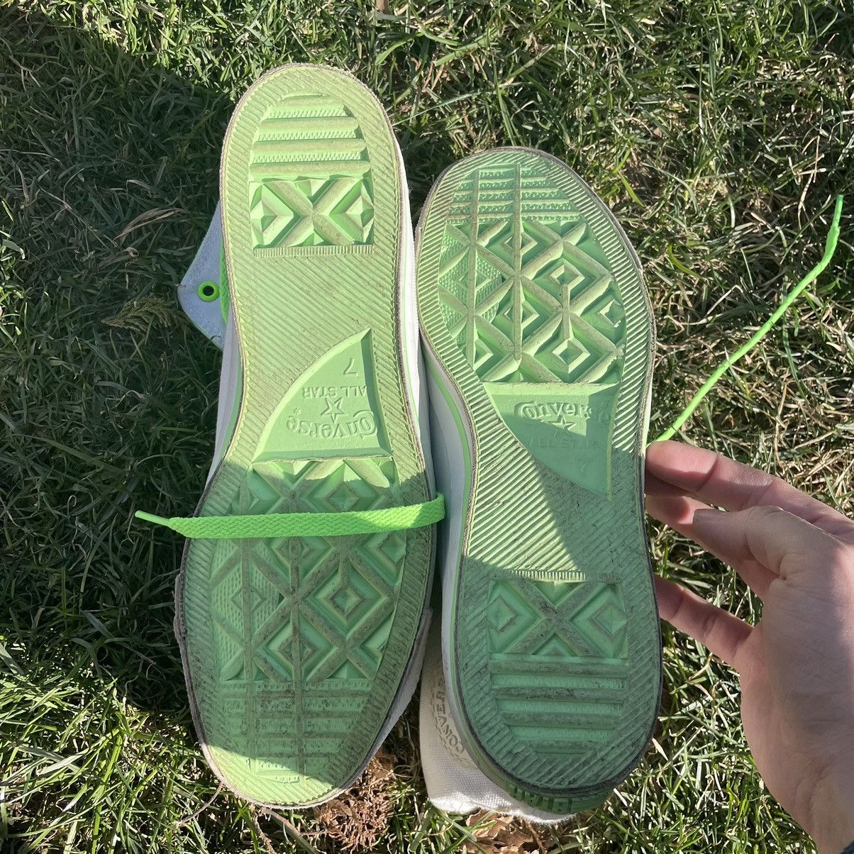 Vintage 1980s neon green converse Size US 7.5 / EU 40-41 - 4 Thumbnail