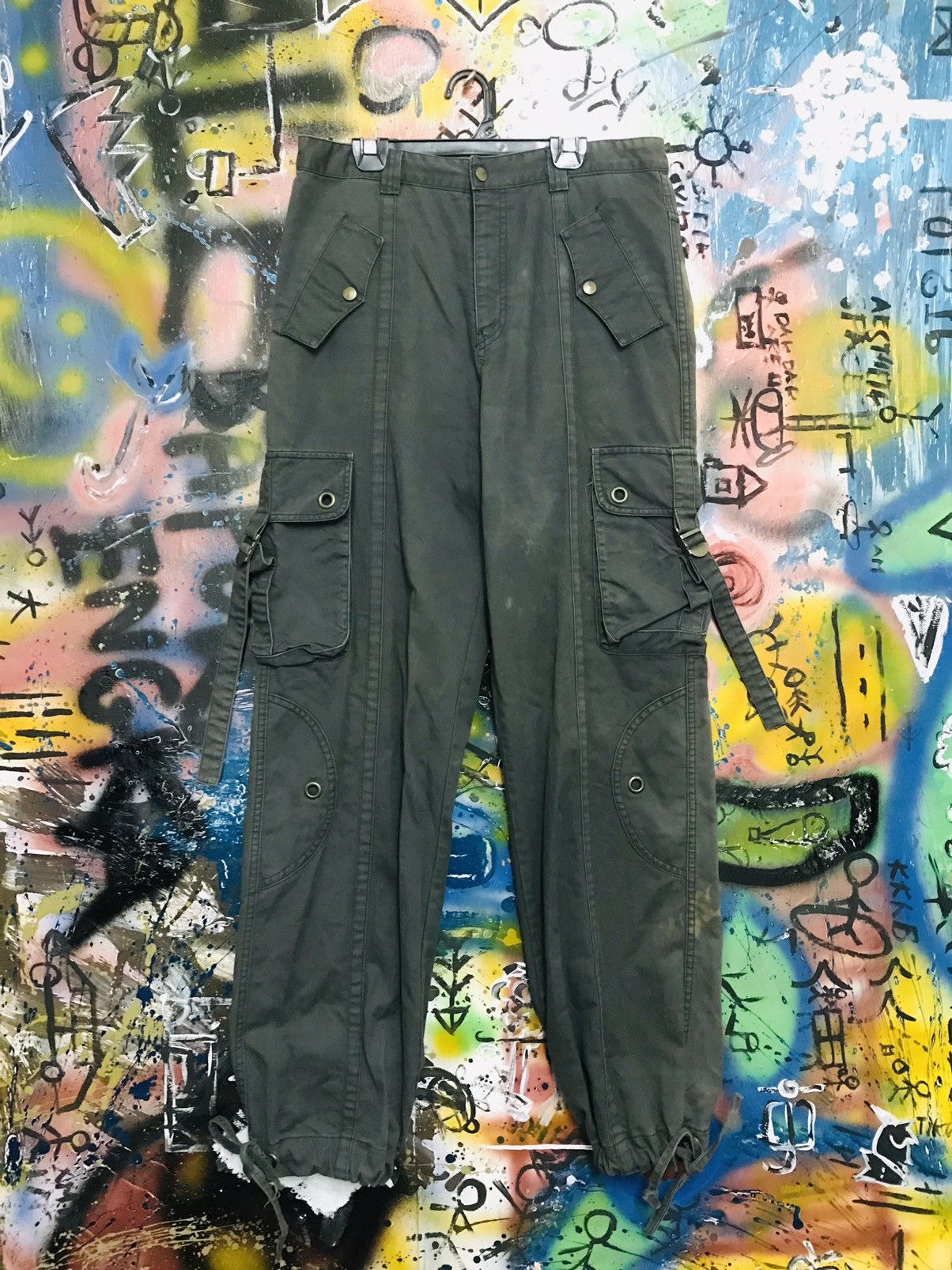 JAPAN CARGO MILITARY MULTIPOCKET SIDE PARACHUTE STYLE