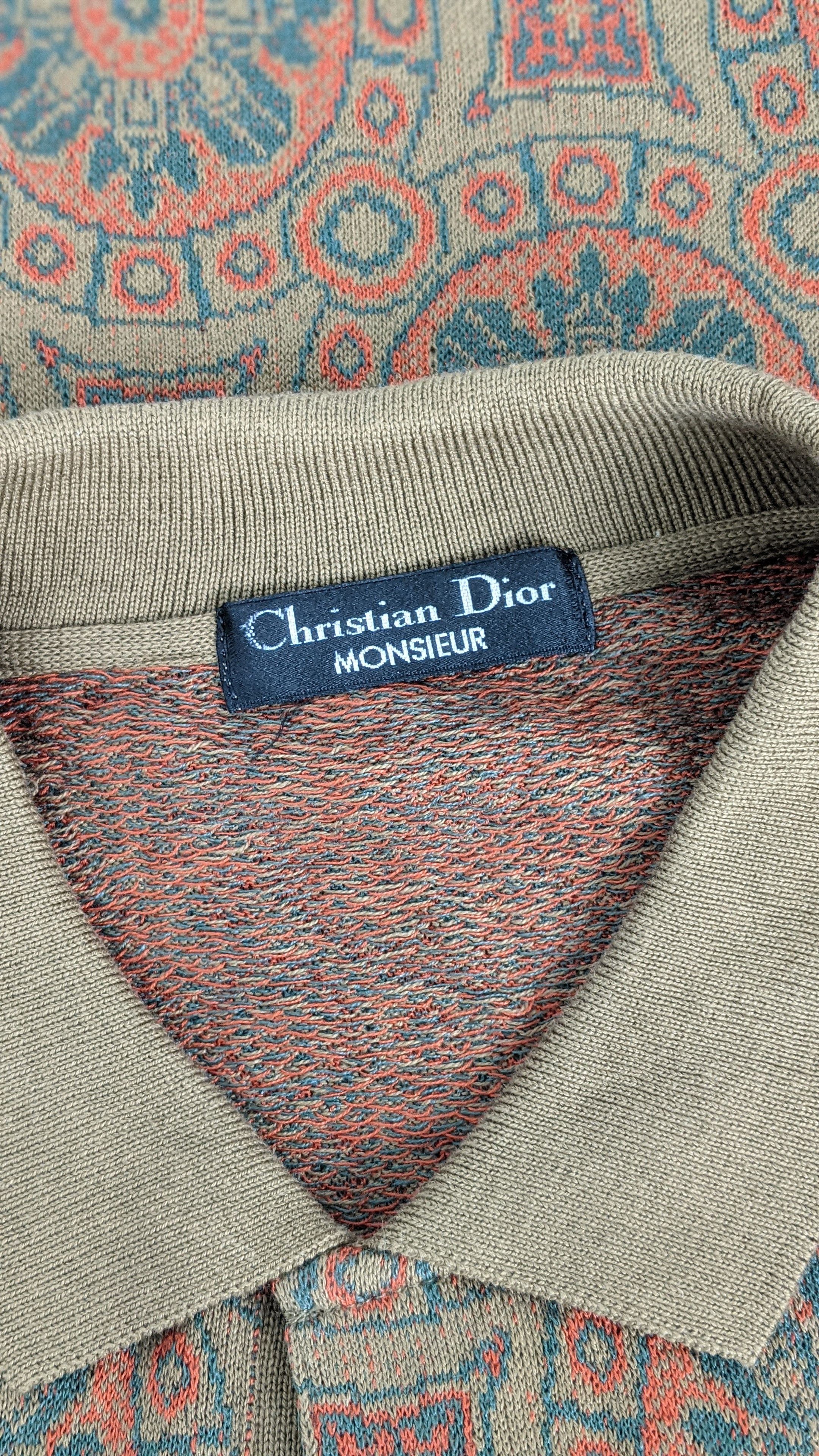 Christian Dior Monsieur Christian Dior Paisley Pattern Polo shirt Size US L / EU 52-54 / 3 - 4 Thumbnail
