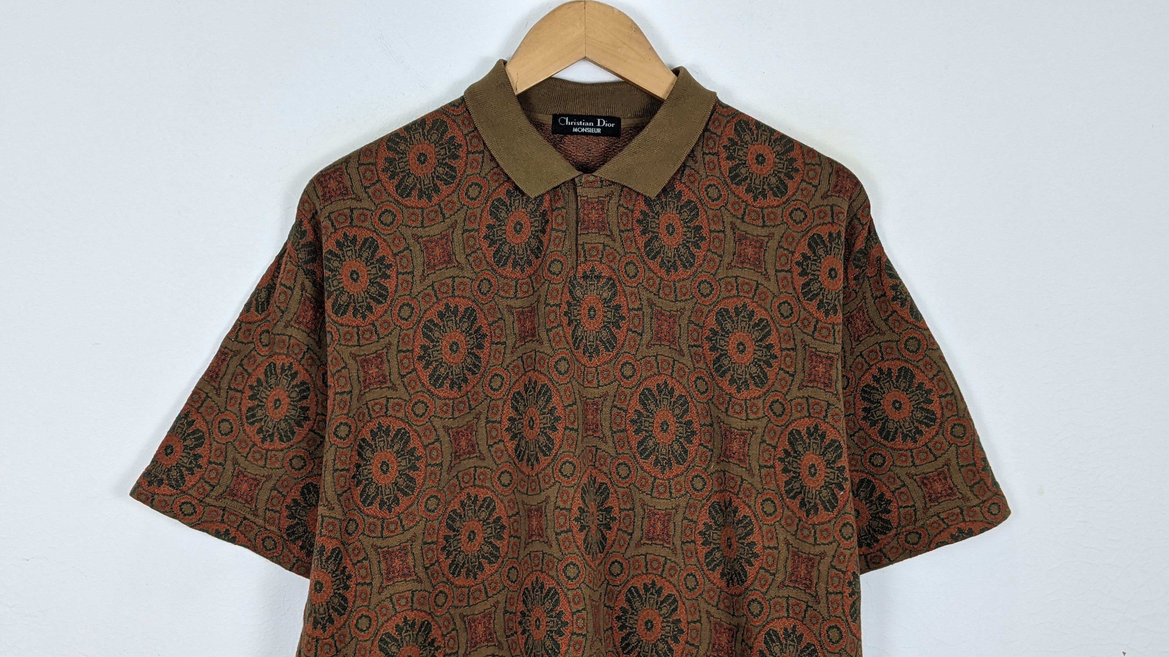 Christian Dior Monsieur Christian Dior Paisley Pattern Polo shirt Size US L / EU 52-54 / 3 - 2 Thumbnail