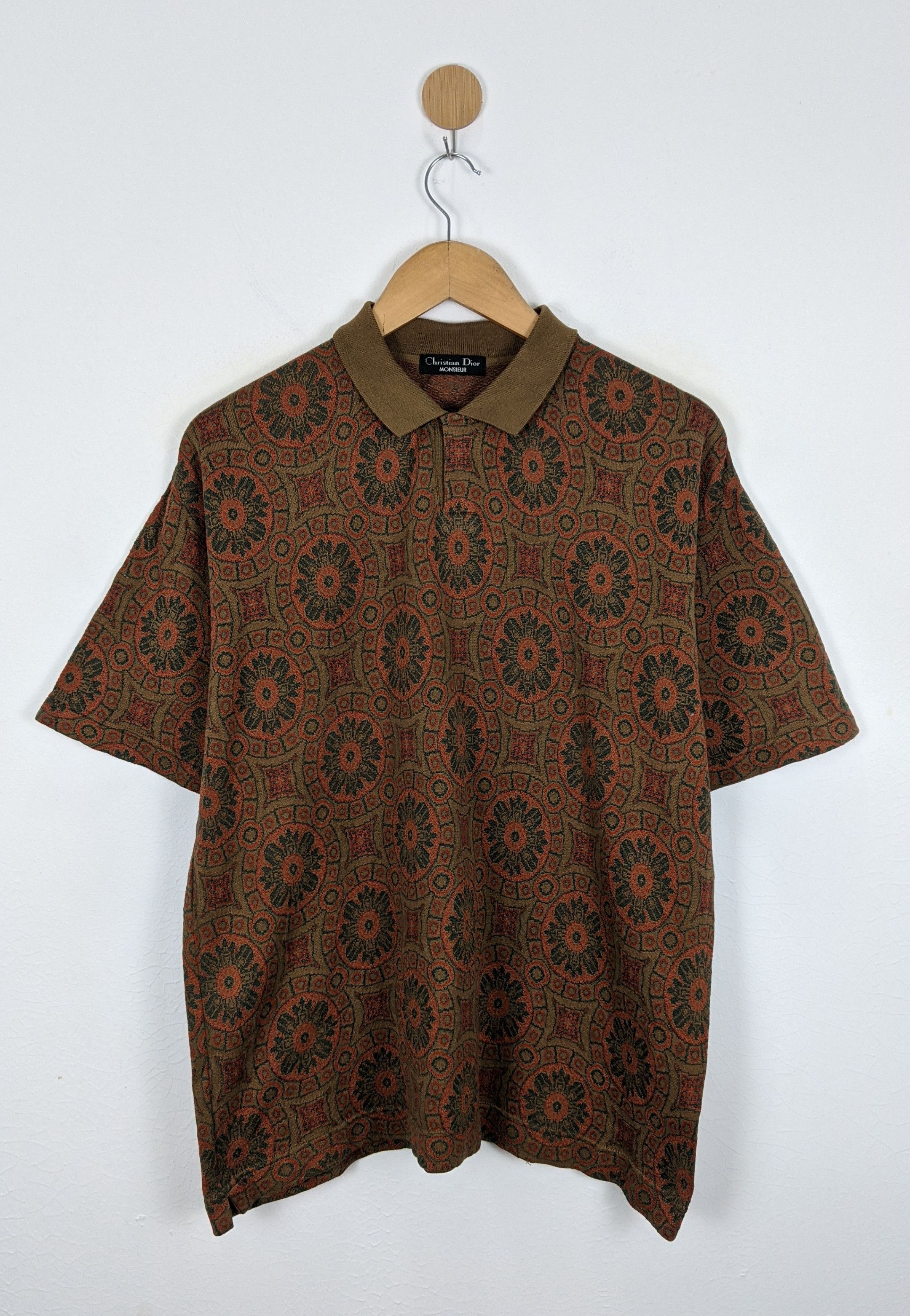 Christian Dior Monsieur Christian Dior Paisley Pattern Polo shirt Size US L / EU 52-54 / 3 - 1 Thumbnail