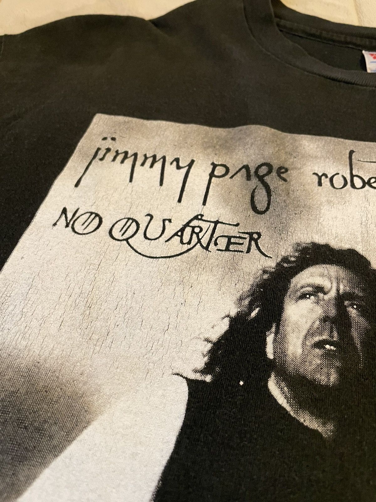 Band Tees × Vintage Vintage Jimmy Page Robert Plant T-Shirt Size US XL / EU 56 / 4 - 5 Thumbnail