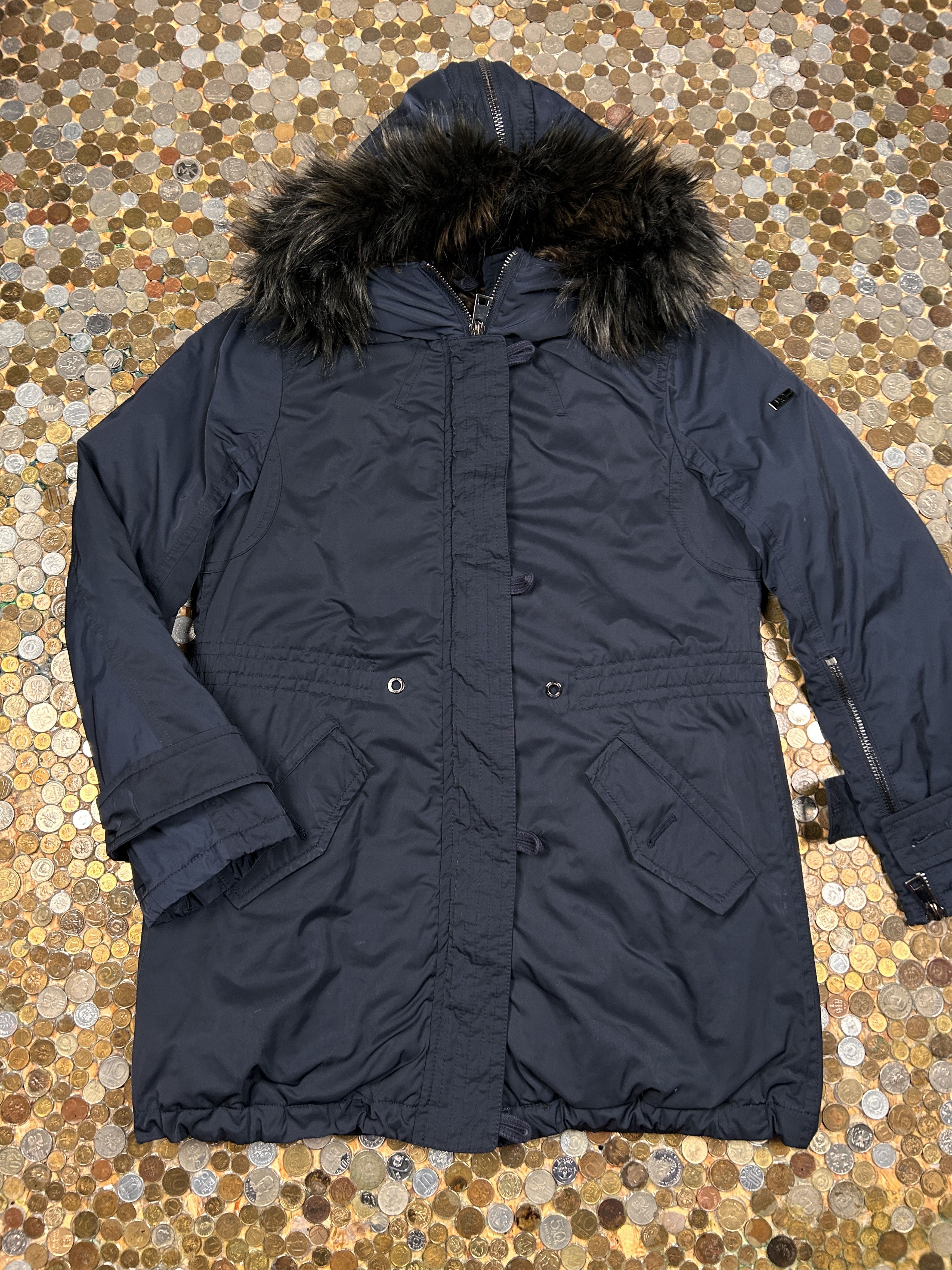 Vintage Marc Cain Winter Long Jacket with hoodie Size S / US 4 / IT 40 - 1 Thumbnail
