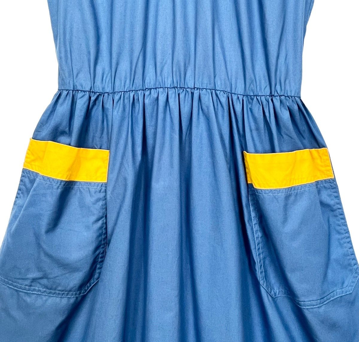 Vintage Celine Single Layer Cotton Sleeveless Midi Dress