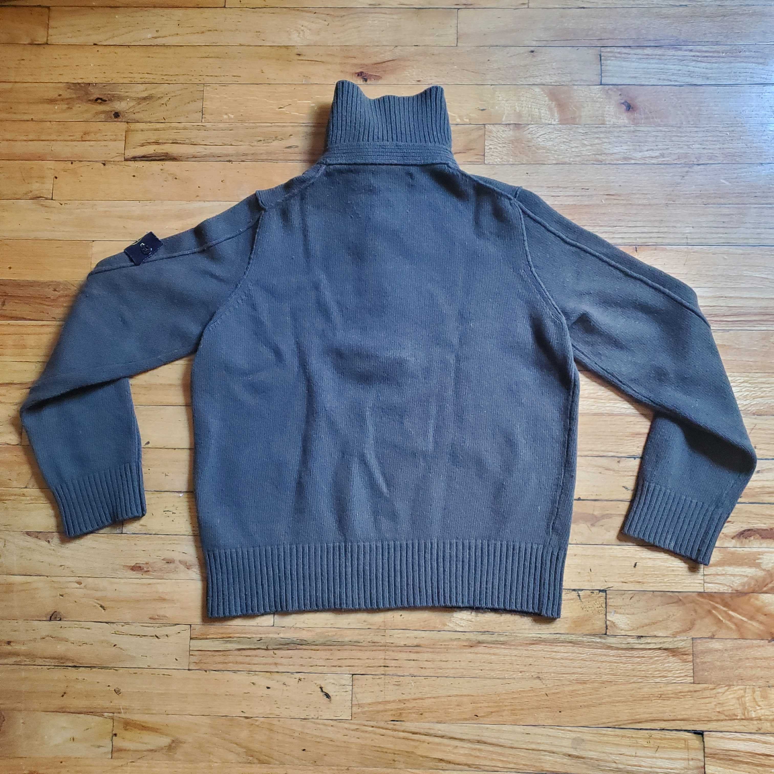 vintage quarter button turtleneck