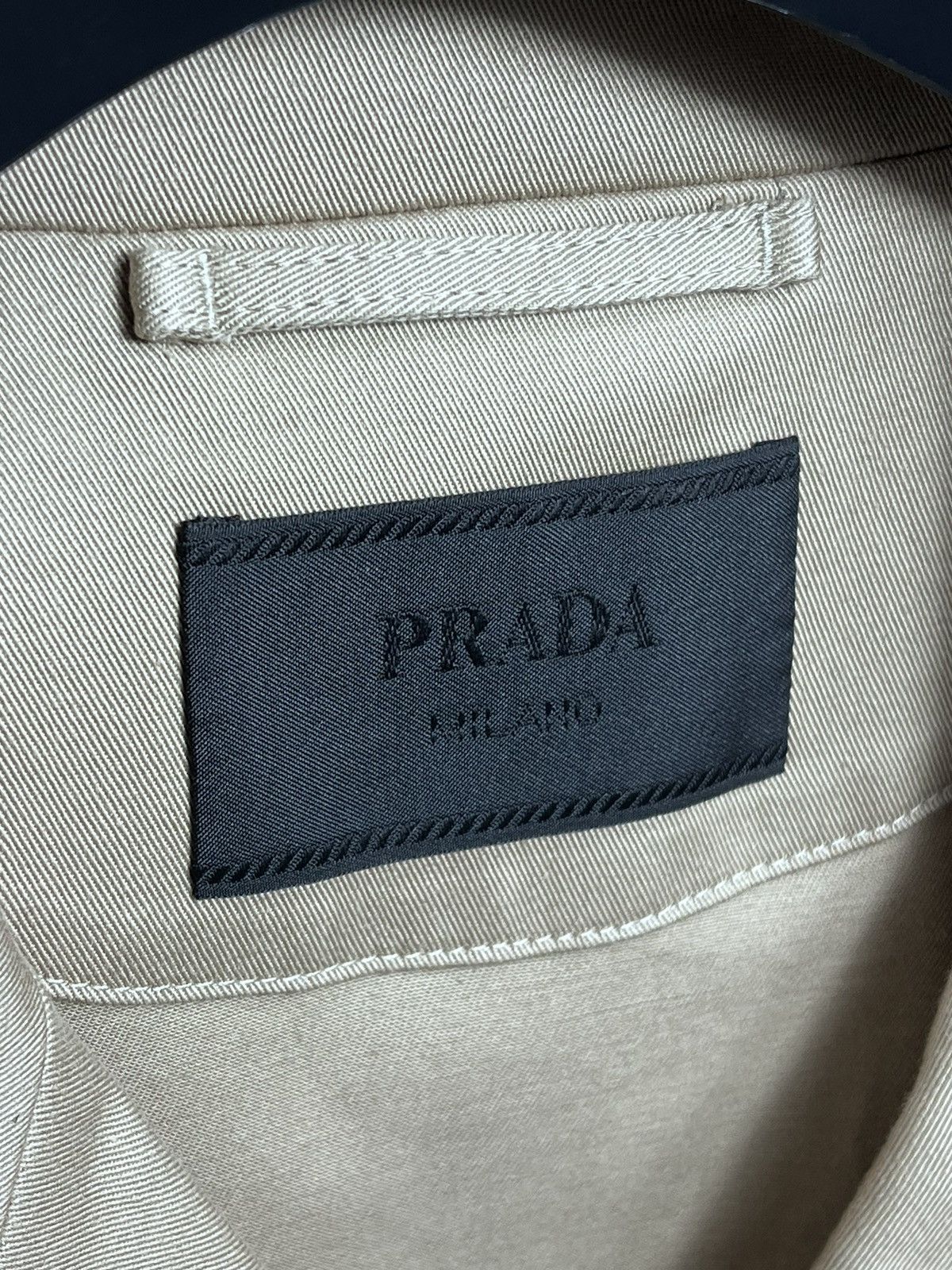 Prada PRADA BROWN BEIGE GABARDINE WORK JACKET RRP $4,480 Size US L / EU 52-54 / 3 - 5 Thumbnail