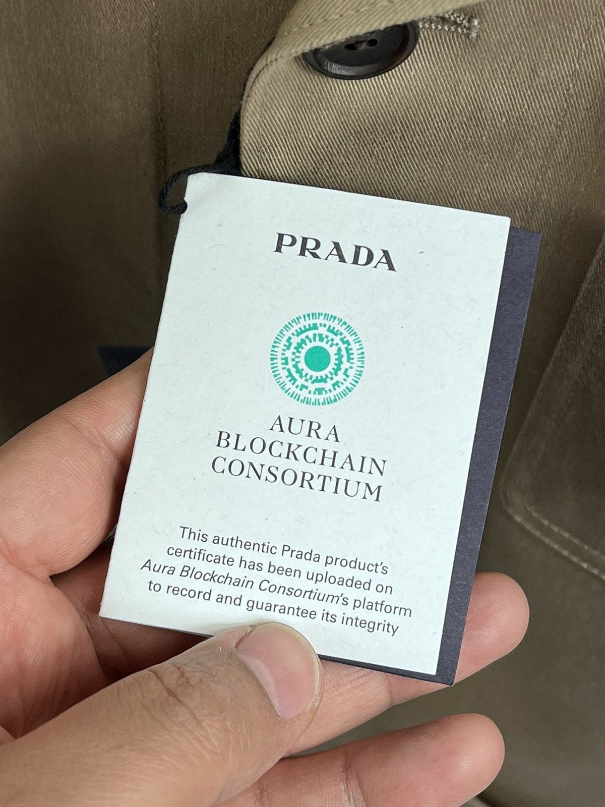 Prada PRADA BROWN BEIGE GABARDINE WORK JACKET RRP $4,480 Size US L / EU 52-54 / 3 - 8 Thumbnail