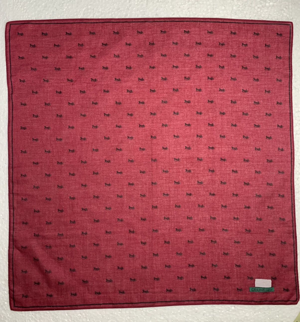 Celine Celine Handkerchief Pocketsquares Neckerchief Size ONE SIZE - 2 Thumbnail