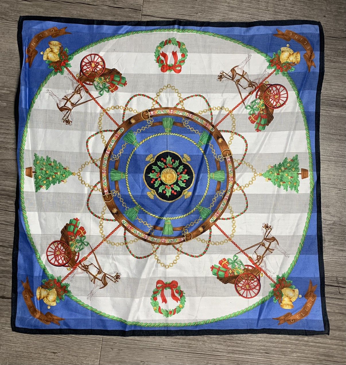 Celine Celine Handkerchief Pocketsquares Neckerchief Size ONE SIZE - 2 Thumbnail