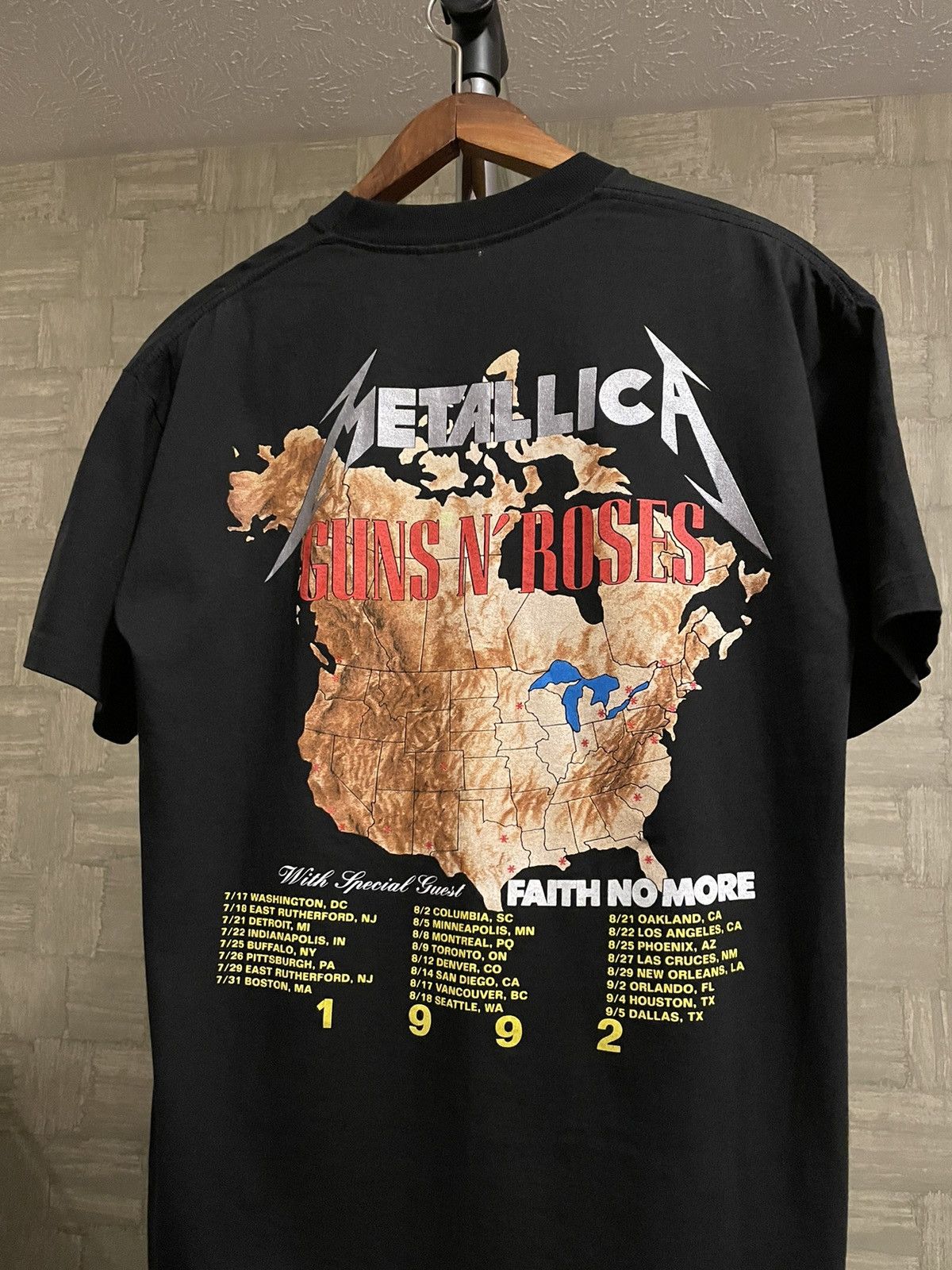 Band Tees × Vintage Vintage Guns N’ Roses Metallica T-Shirt Size US L / EU 52-54 / 3 - 4 Thumbnail