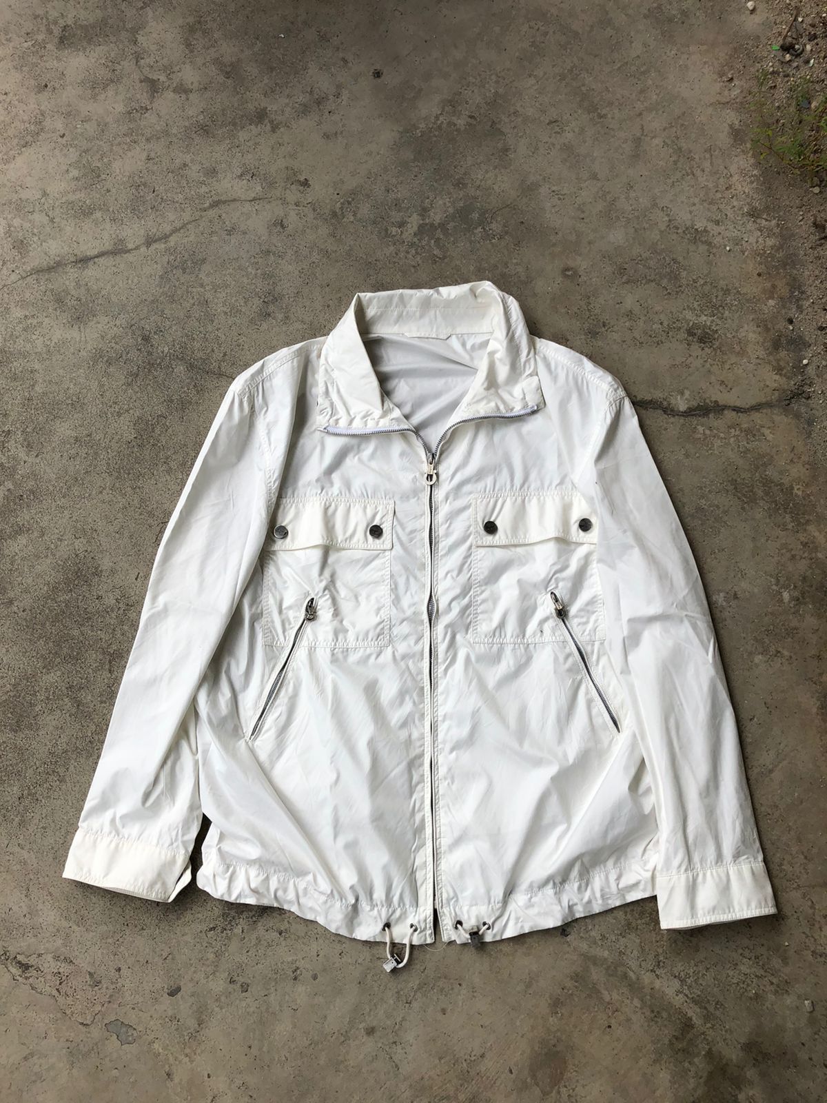 Salvatore Ferragamo Multipocket White Jacket