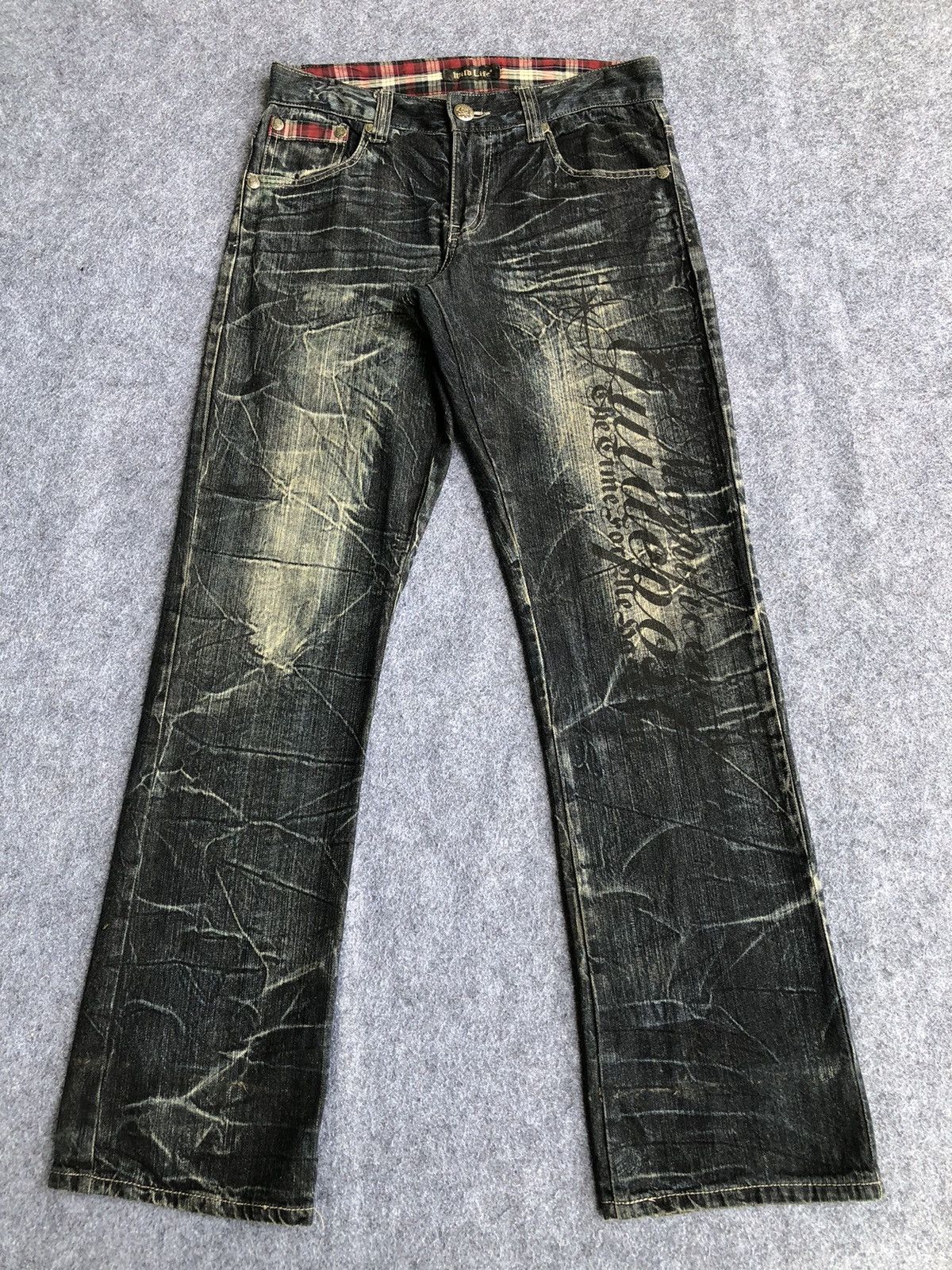 Japanese Brand Last Drop🔥Rare🔥Wild Life Skull Bones Seditionaries Jeans Size US 31 - 1 Thumbnail