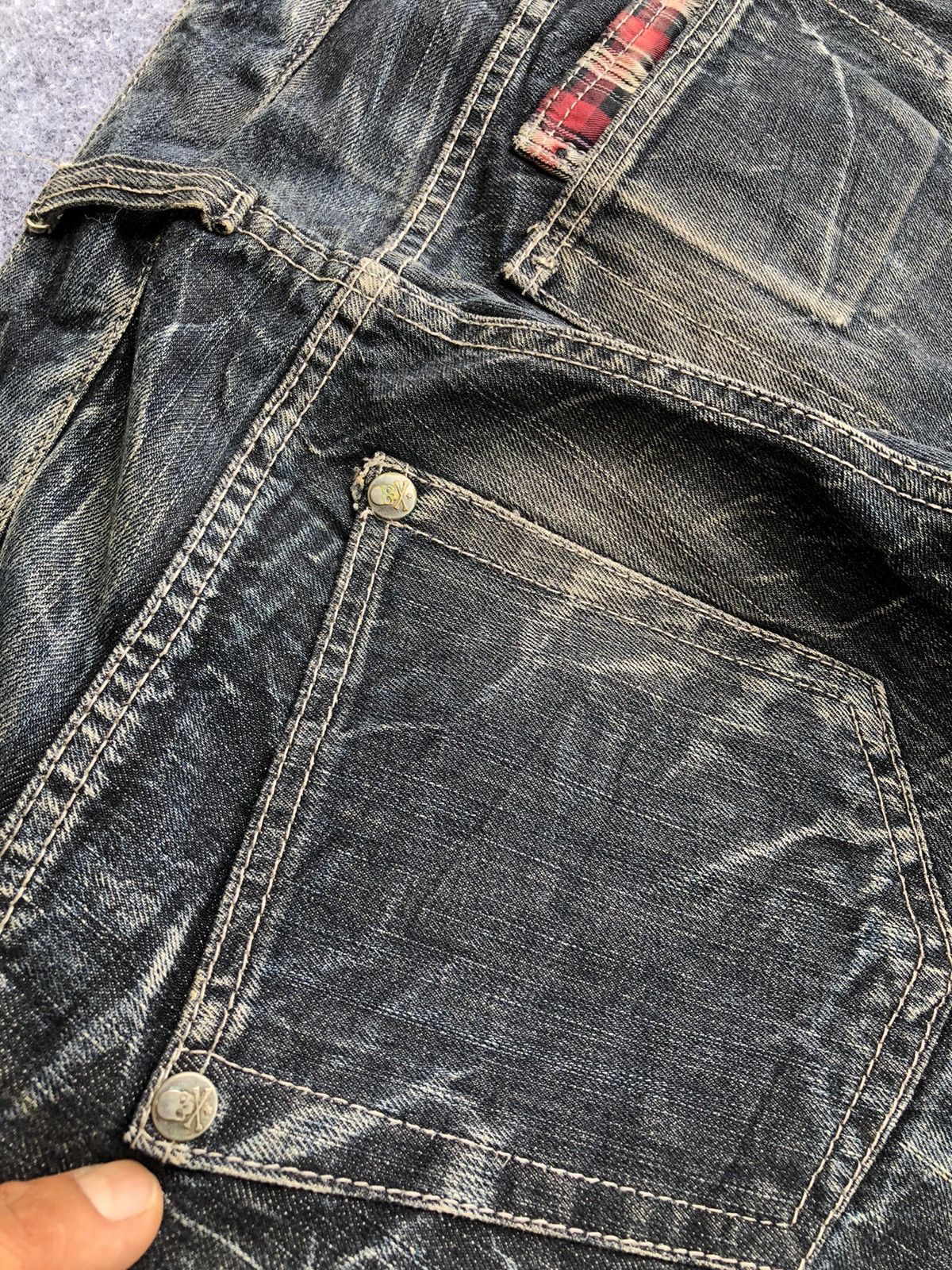Japanese Brand Last Drop🔥Rare🔥Wild Life Skull Bones Seditionaries Jeans Size US 31 - 5 Thumbnail