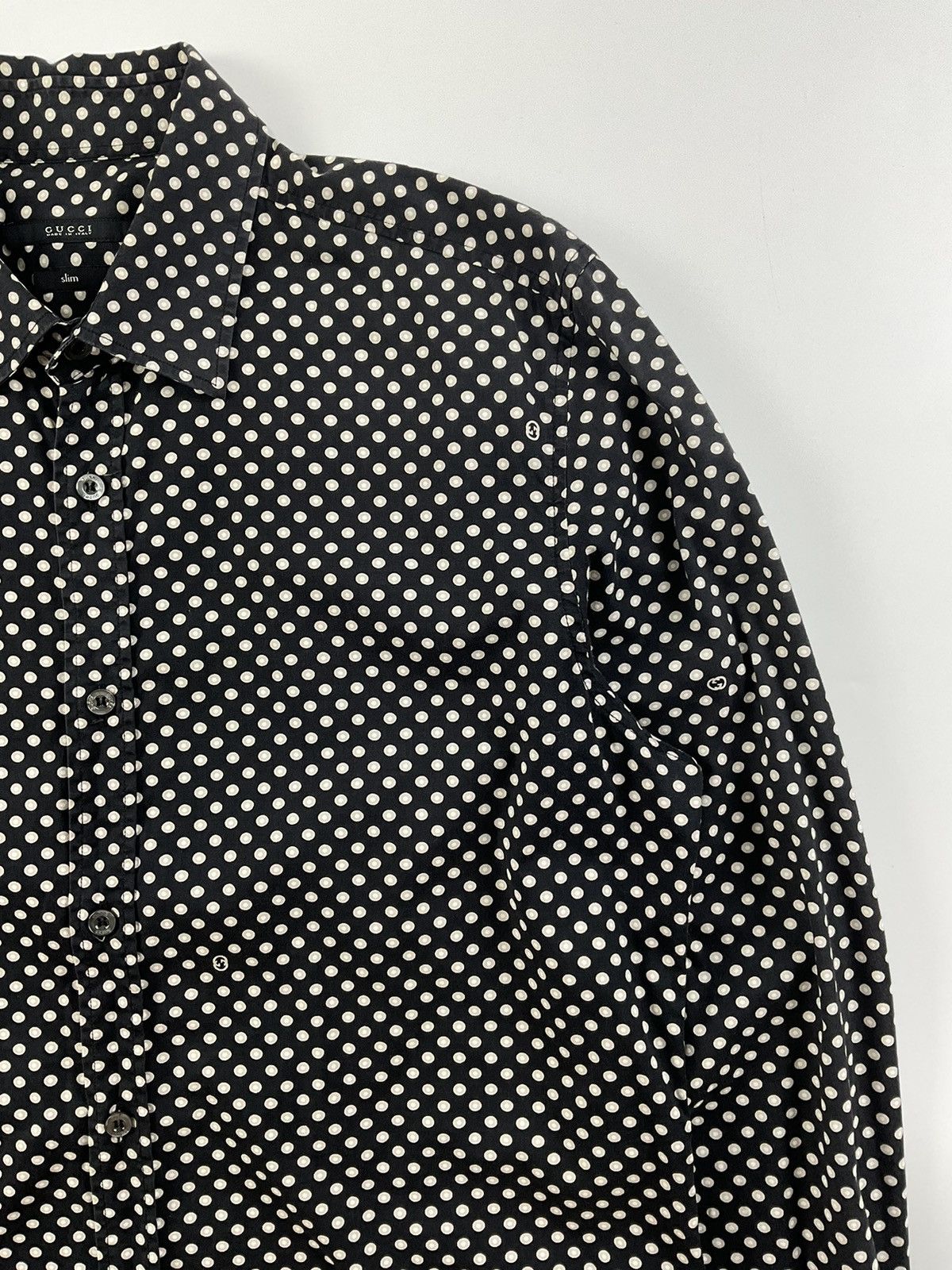 Gucci Gucci Polka Dot dress Shirt Size US L / EU 52-54 / 3 - 3 Thumbnail