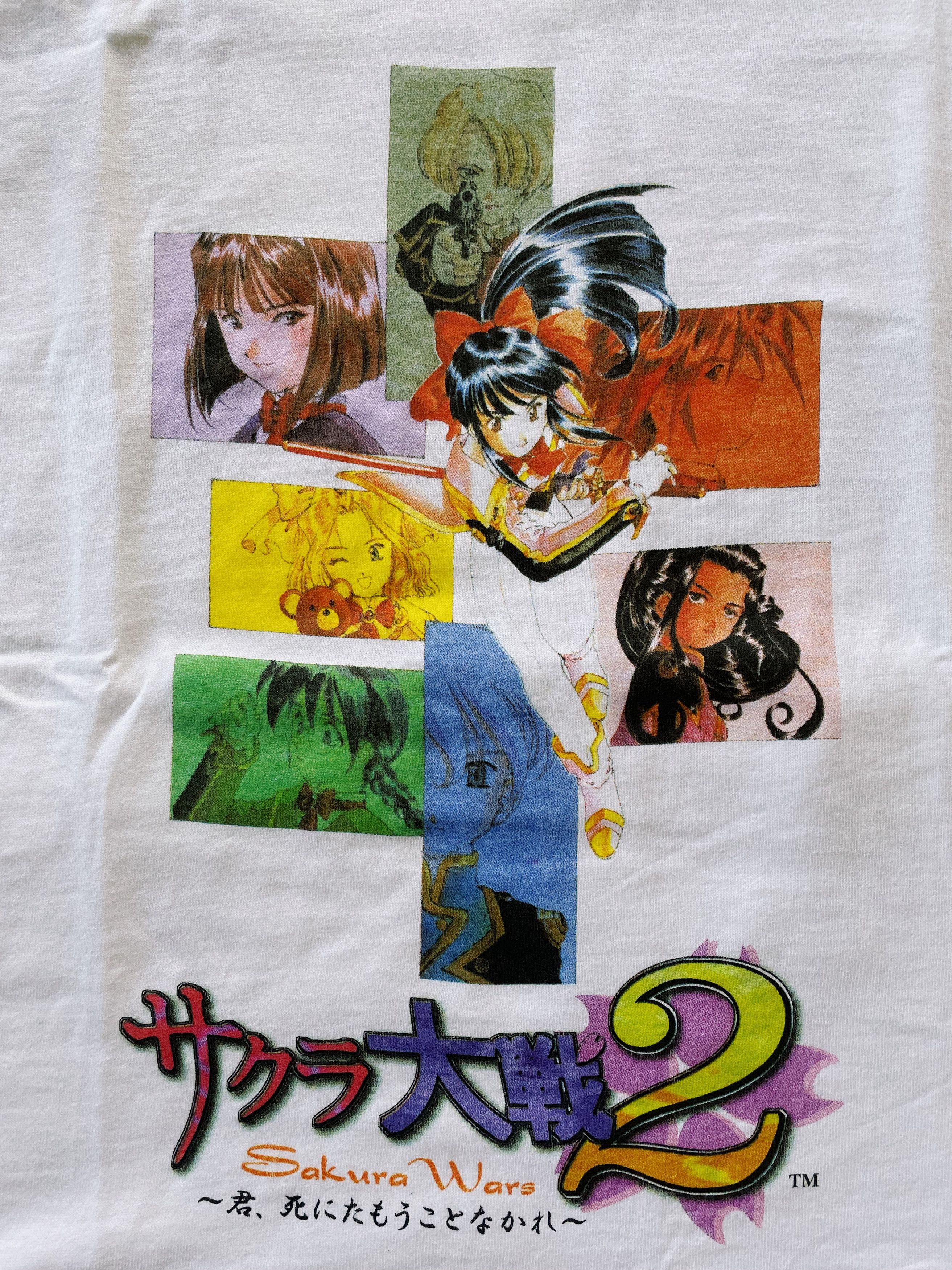 Japanese Brand × Vintage Vintage 1998 SEGA Sakura Wars 2 Promo T-shirt White Size US L / EU 52-54 / 3 - 3 Thumbnail