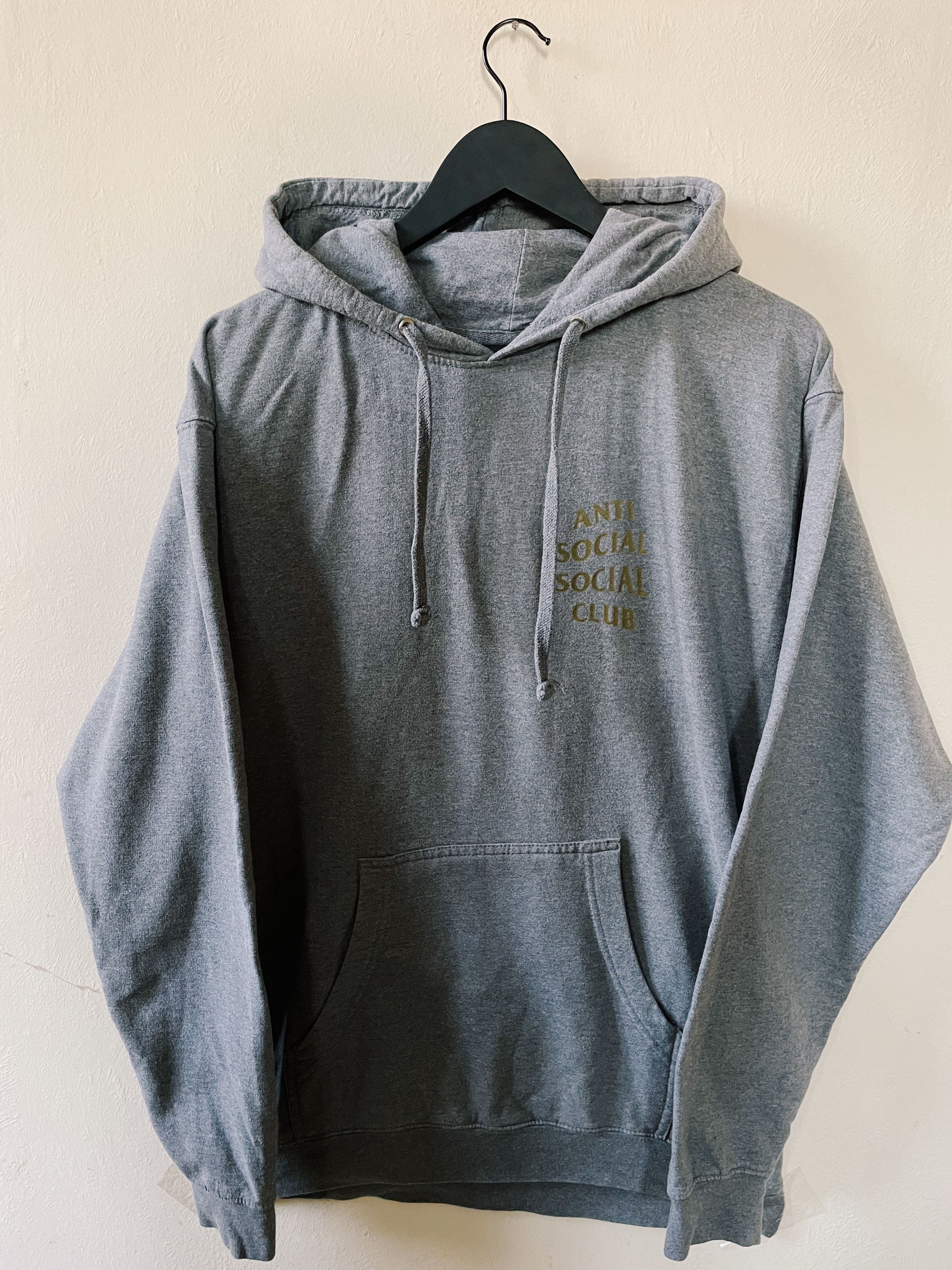 Anti Social Social Club ASSC Anti Social Social Club Heather Grey And Gold Hoodie Size US L / EU 52-54 / 3 - 2 Thumbnail