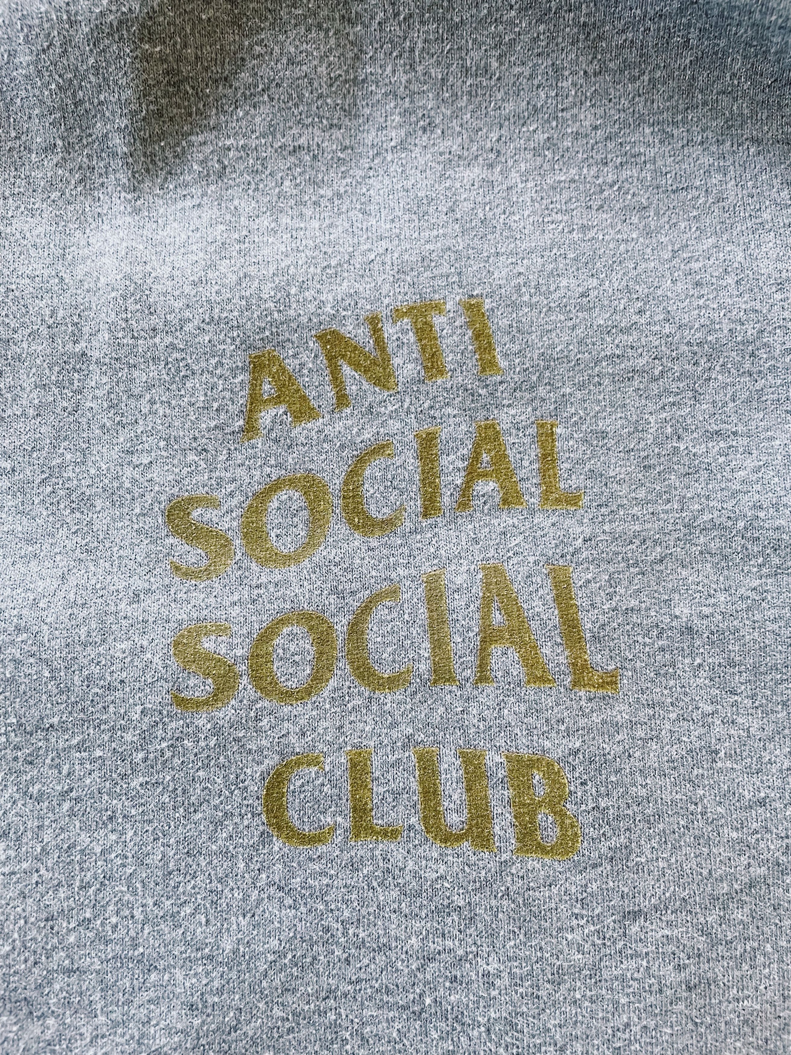 Anti Social Social Club ASSC Anti Social Social Club Heather Grey And Gold Hoodie Size US L / EU 52-54 / 3 - 3 Thumbnail