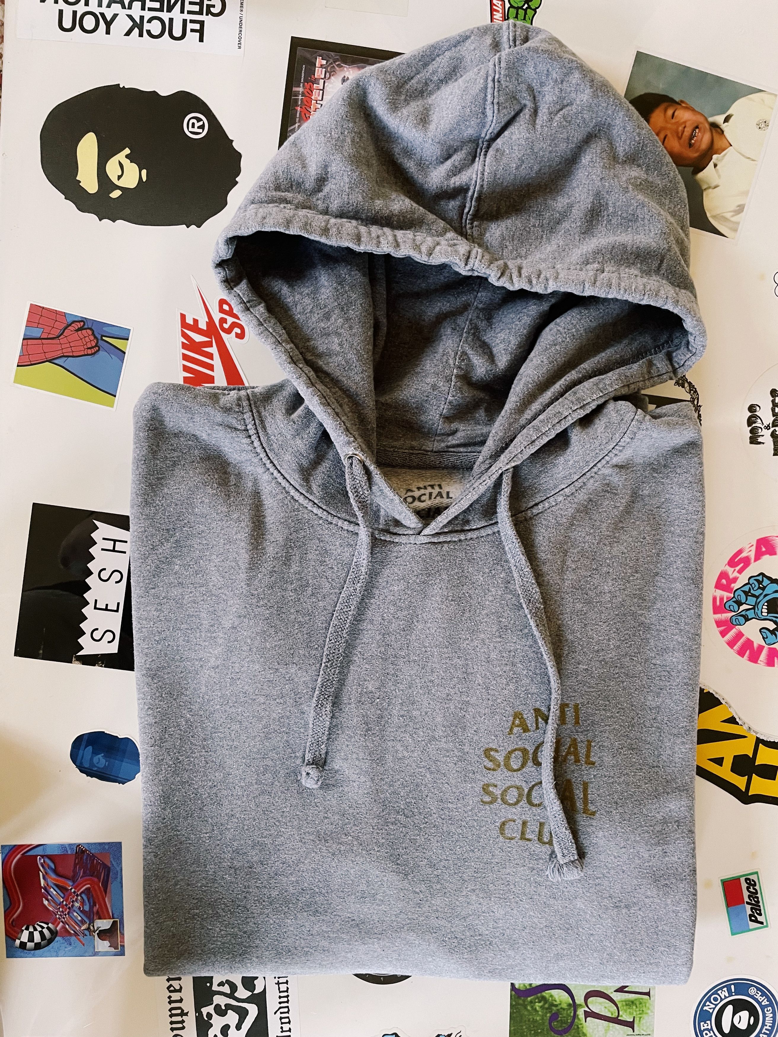 Anti Social Social Club ASSC Anti Social Social Club Heather Grey And Gold Hoodie Size US L / EU 52-54 / 3 - 7 Thumbnail
