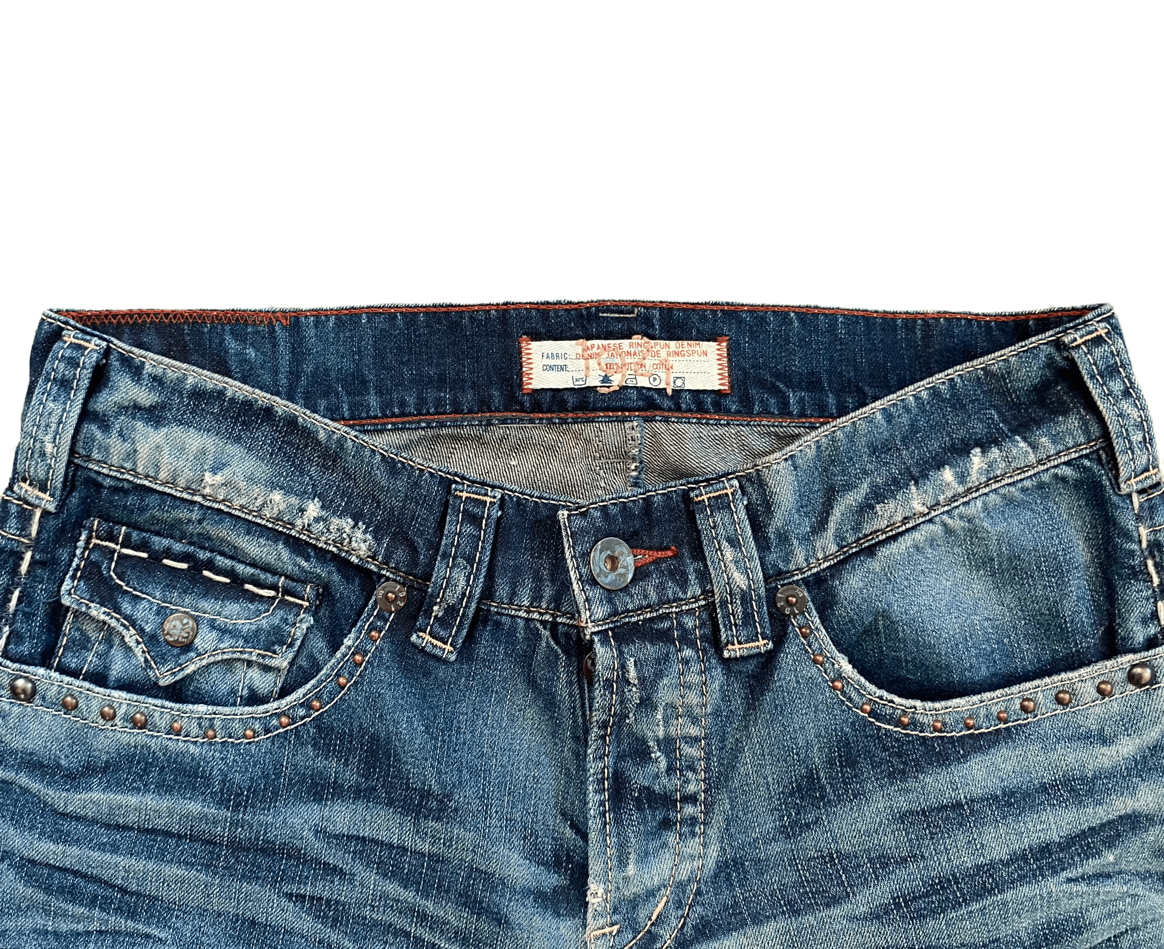 Japanese Brand × Vintage Japanese denim vintage jeans, size W31/L34 bootcut Size US 31 - 4 Thumbnail