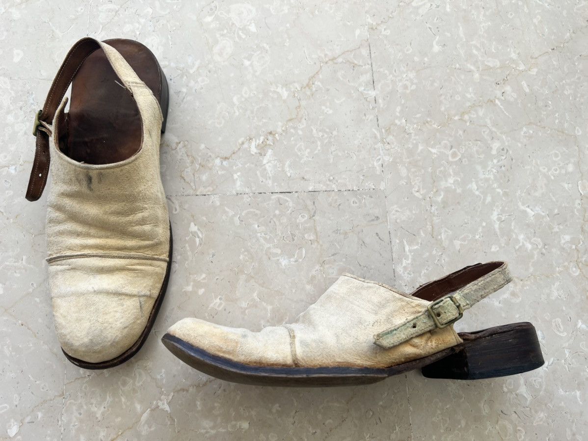 image of Paul Harnden Shoemakers Cream Soft Sabot Shoes, Men's (Size 9)