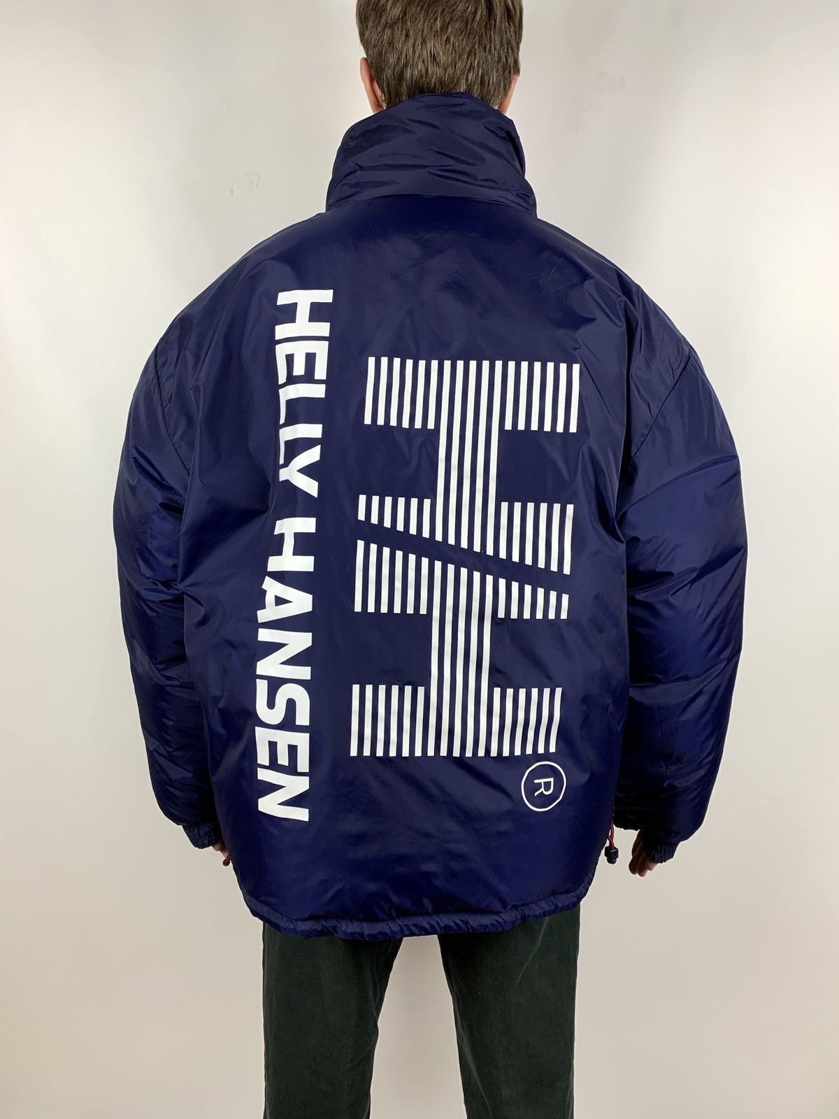 Vintage rare helly hansen reversible goose down jacket sales
