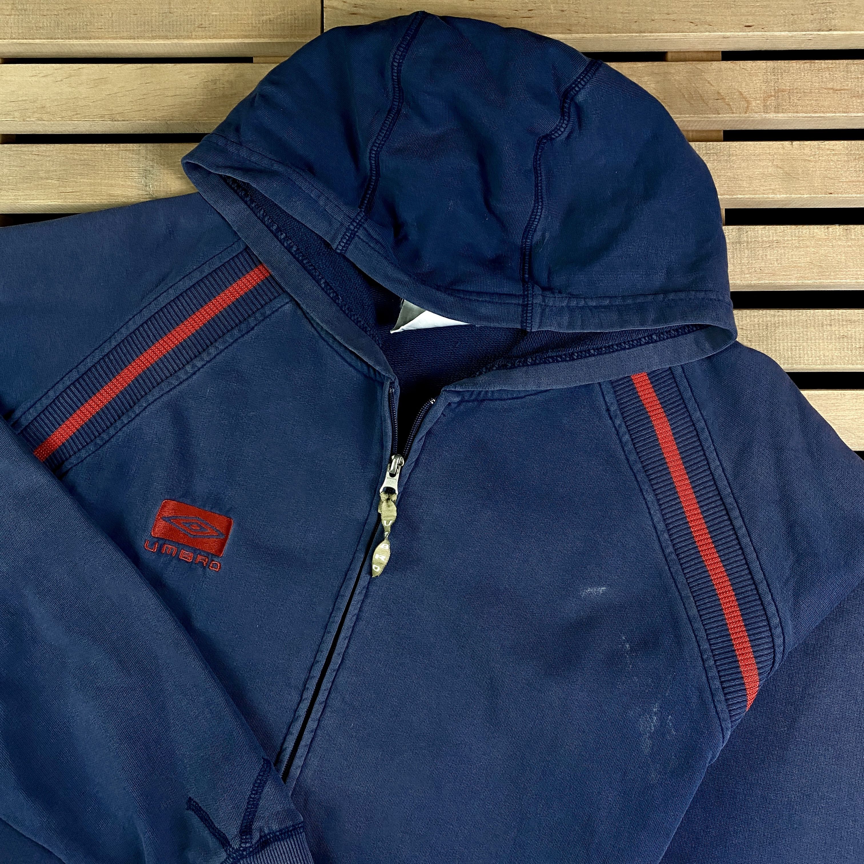 Umbro × Vintage Mens Umbro Vintage Zip Hoodie Size L Size US L / EU 52-54 / 3 - 2 Thumbnail