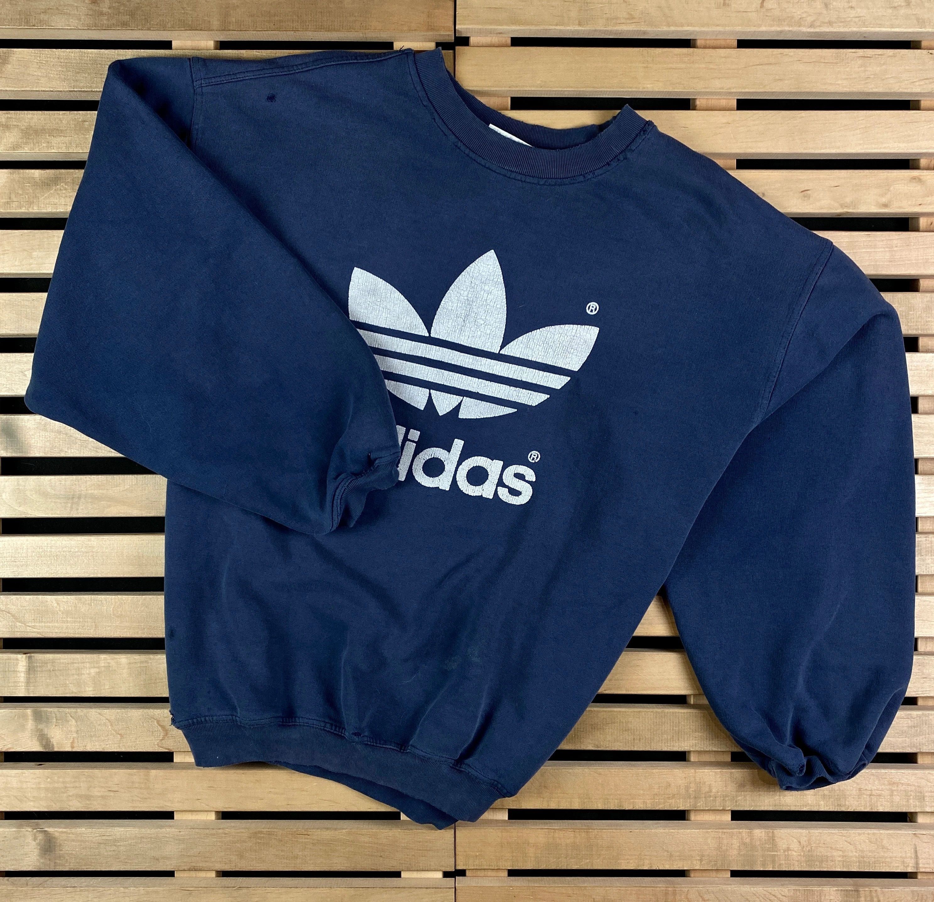 Adidas × Vintage Mens Vintage Sweatshirt Adidas Originals Vintage Size XL Size US XL / EU 56 / 4 - 1 Thumbnail