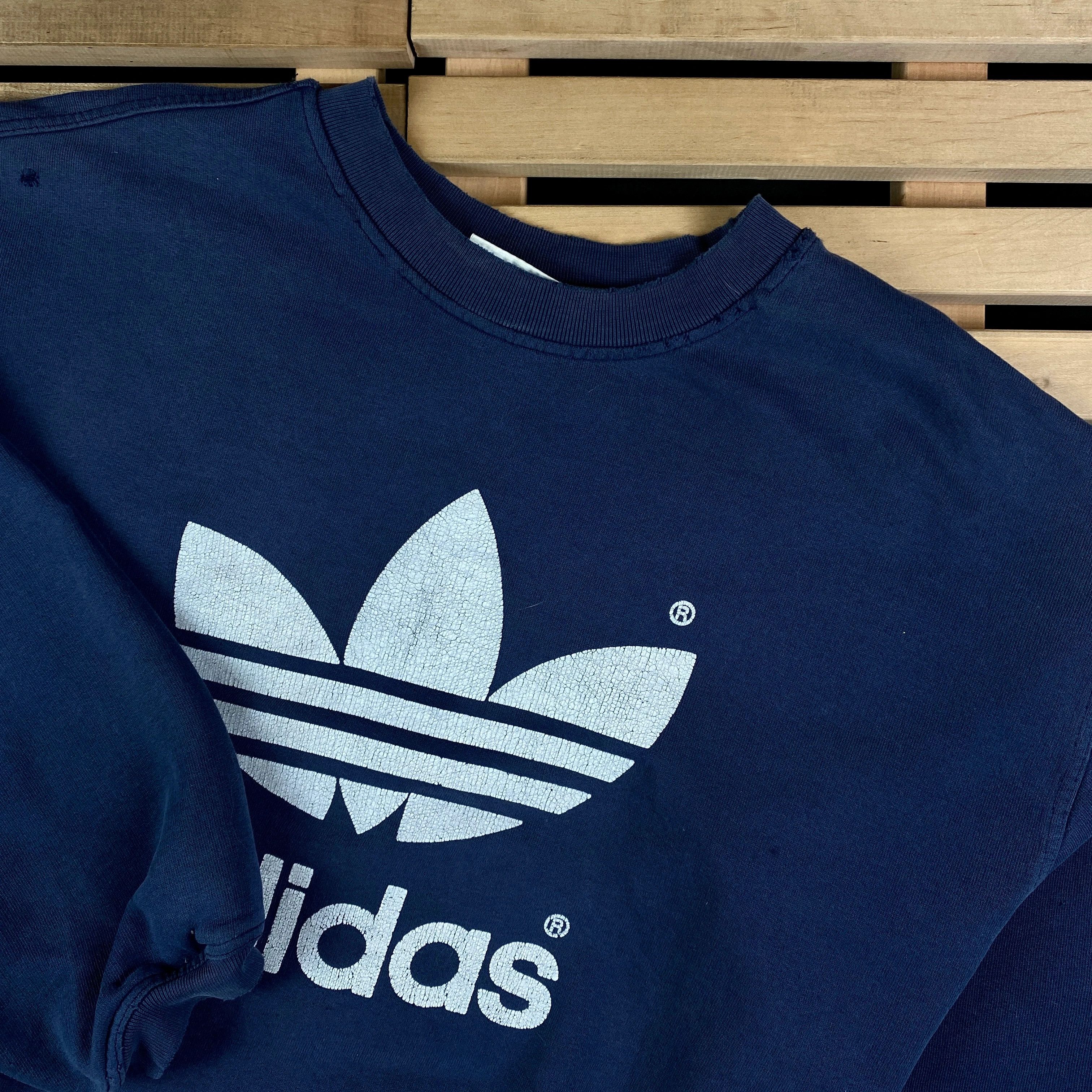Adidas × Vintage Mens Vintage Sweatshirt Adidas Originals Vintage Size XL Size US XL / EU 56 / 4 - 2 Thumbnail