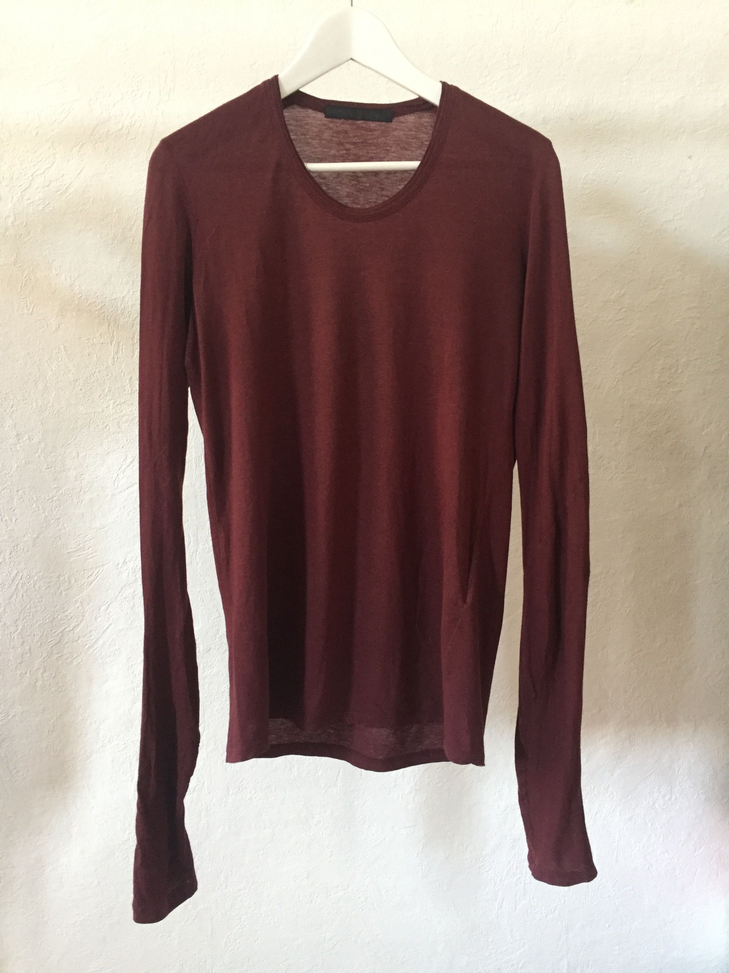 Julius cotton/cashmere bordeaux longsleeve Size US S / EU 44-46 / 1 - 2 Thumbnail