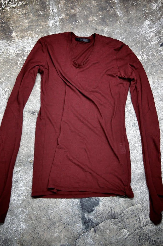 Julius cotton/cashmere bordeaux longsleeve Size US S / EU 44-46 / 1 - 1 Thumbnail