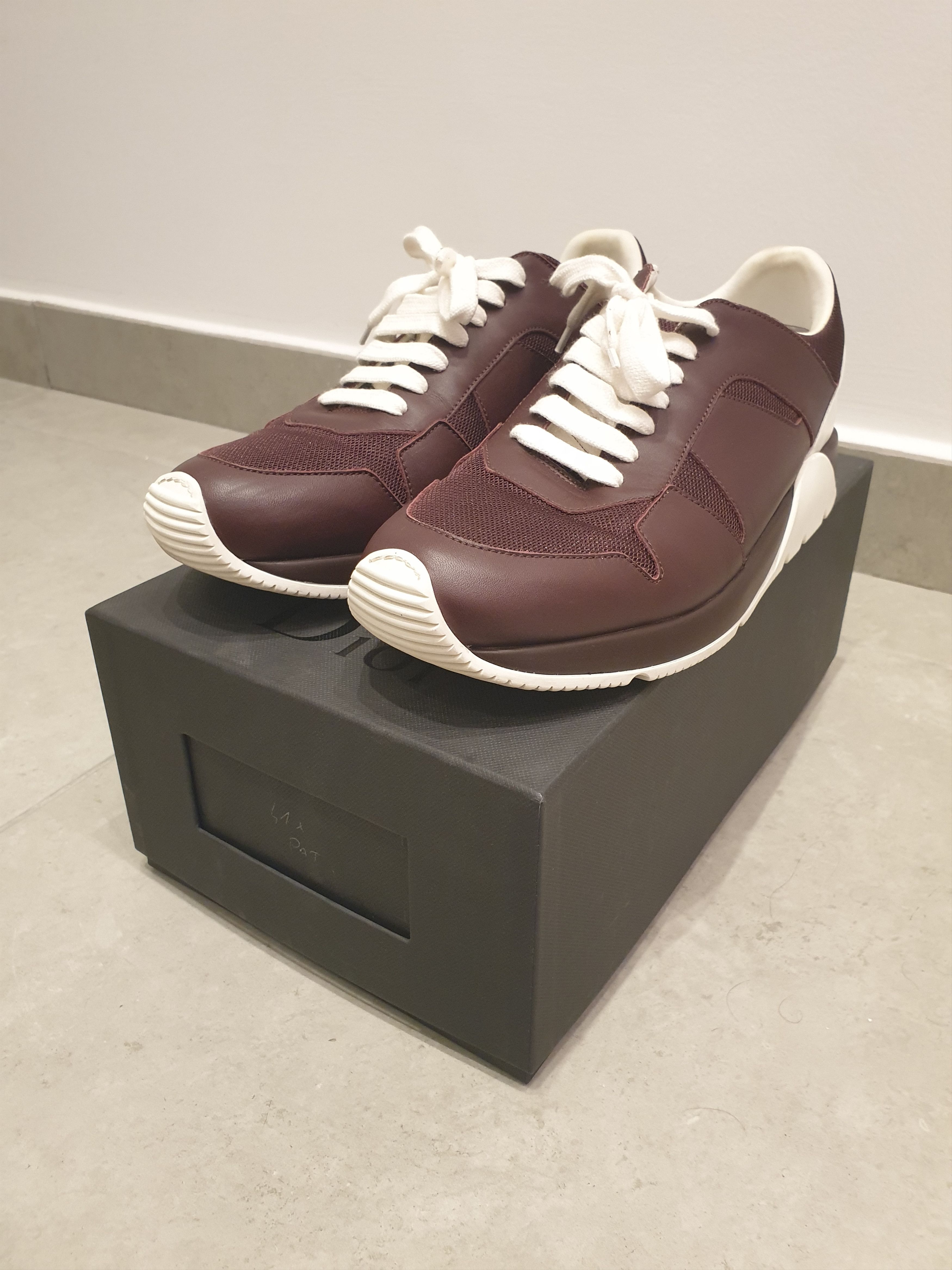 Dior Dior Homme FW15 Burgundy sneakers Size US 9 / EU 42 - 1 Thumbnail